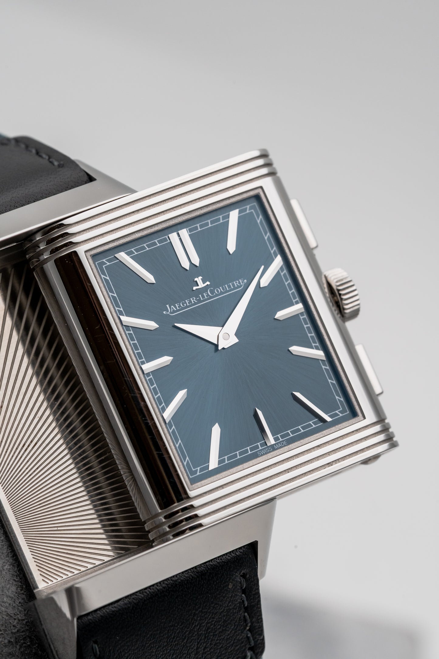 Jaeger-LeCoultre Reverso Tribute Chronograph Q389848J Blue Dial