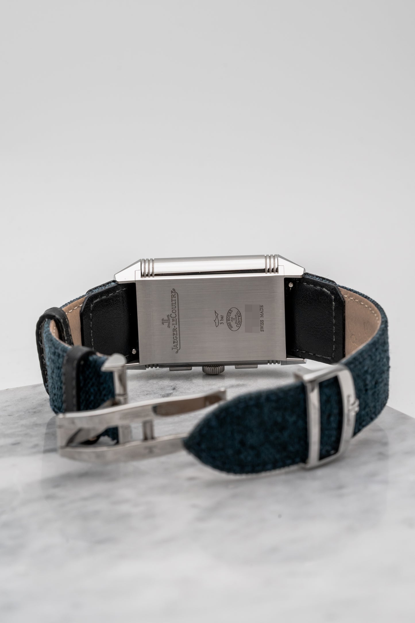 Jaeger-LeCoultre Reverso Tribute Chronograph Q389848J Blue Dial