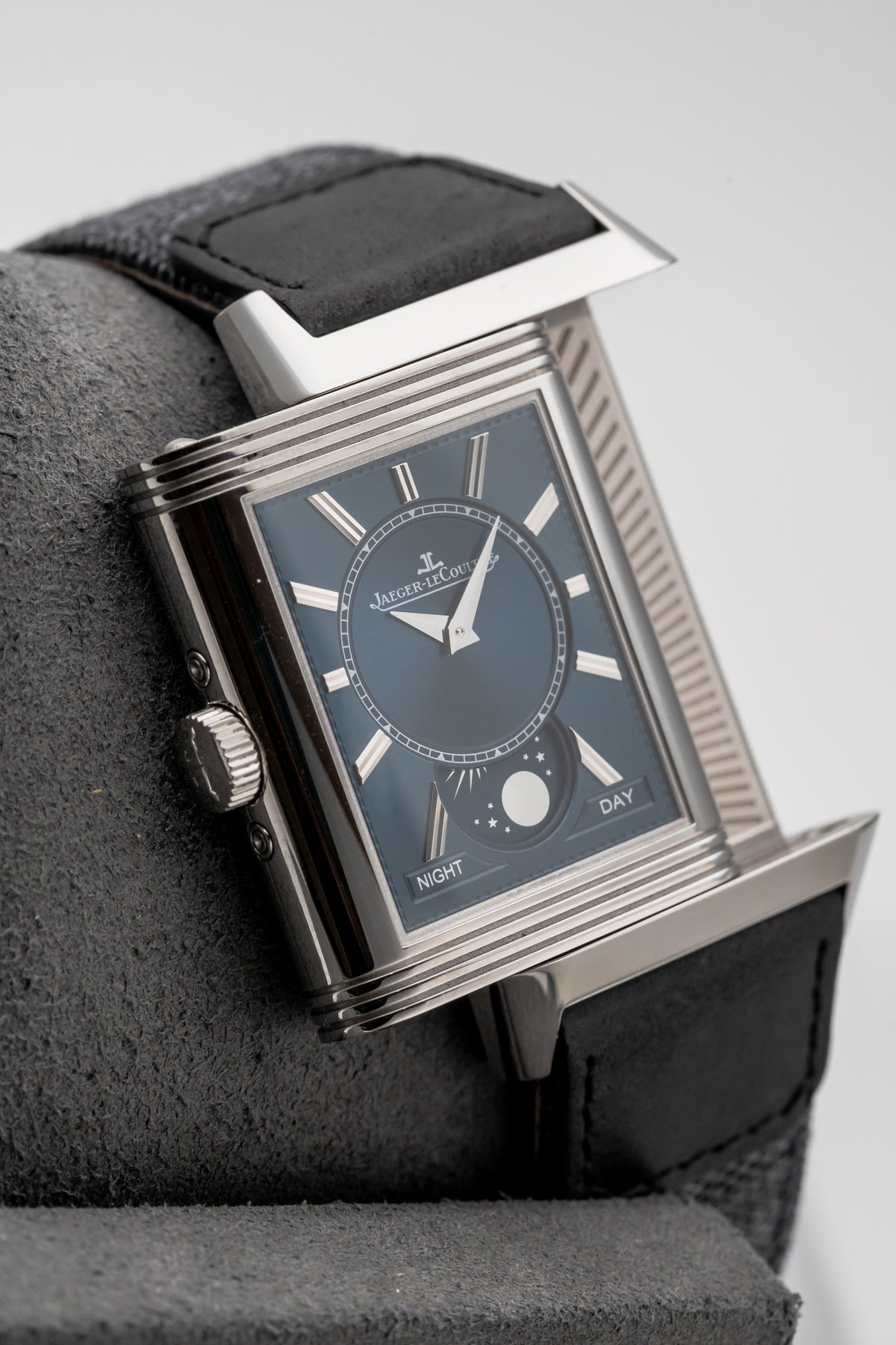 Jaeger-LeCoultre Reverso Tribute Duoface Calendar Q3918420 Silver/Blue Dial