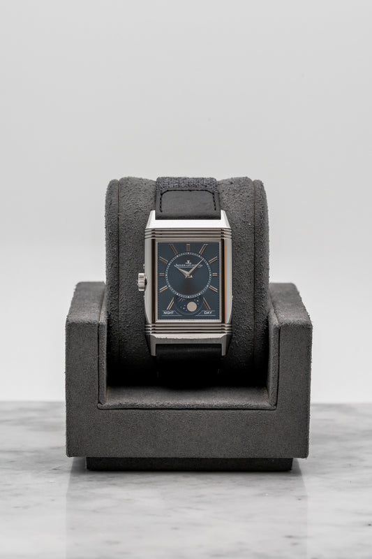 Jaeger-LeCoultre Reverso Tribute Duoface Calendar Q3918420 Silver/Blue Dial