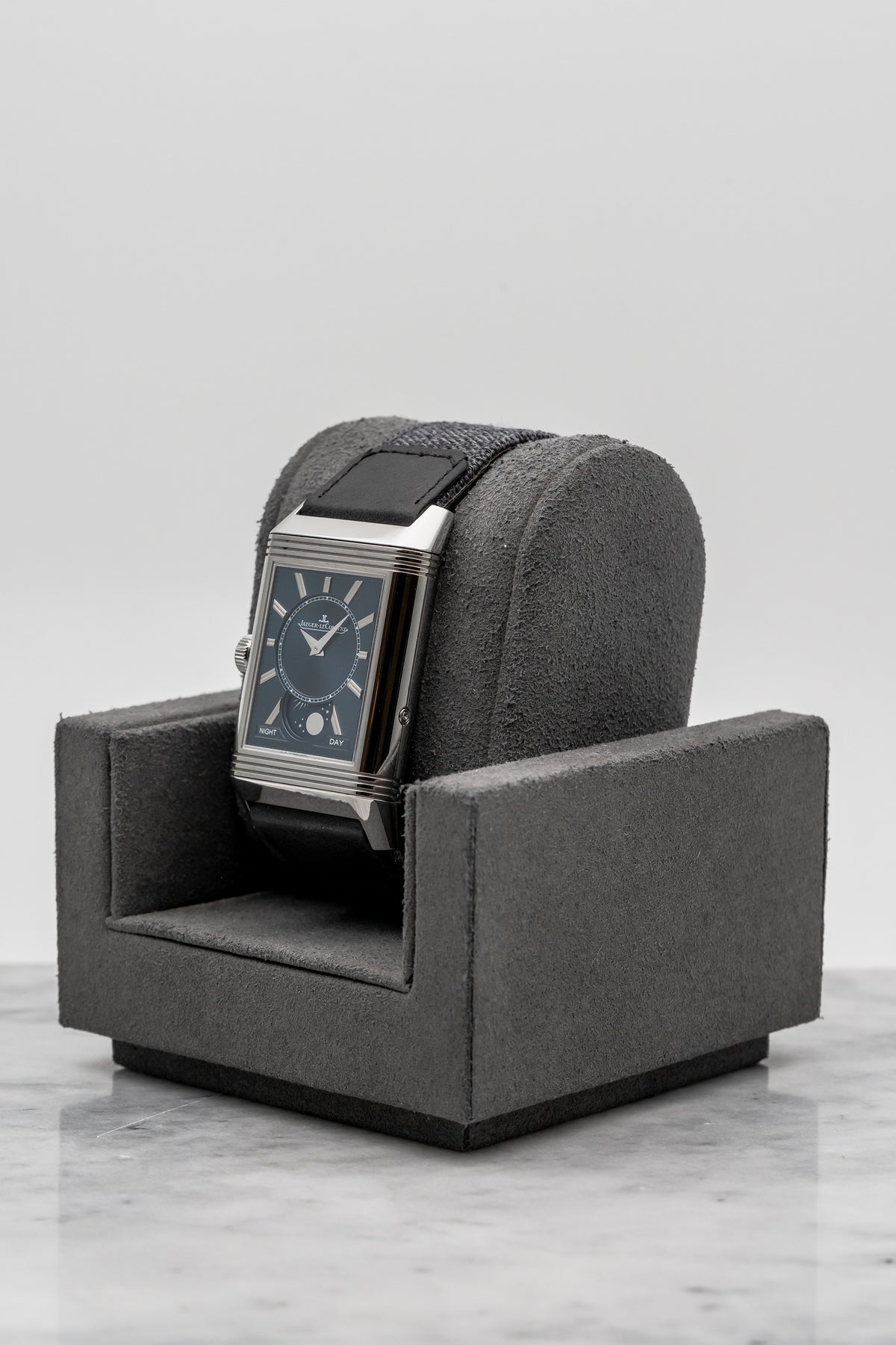 Jaeger-LeCoultre Reverso Tribute Duoface Calendar Q3918420 Silver/Blue Dial