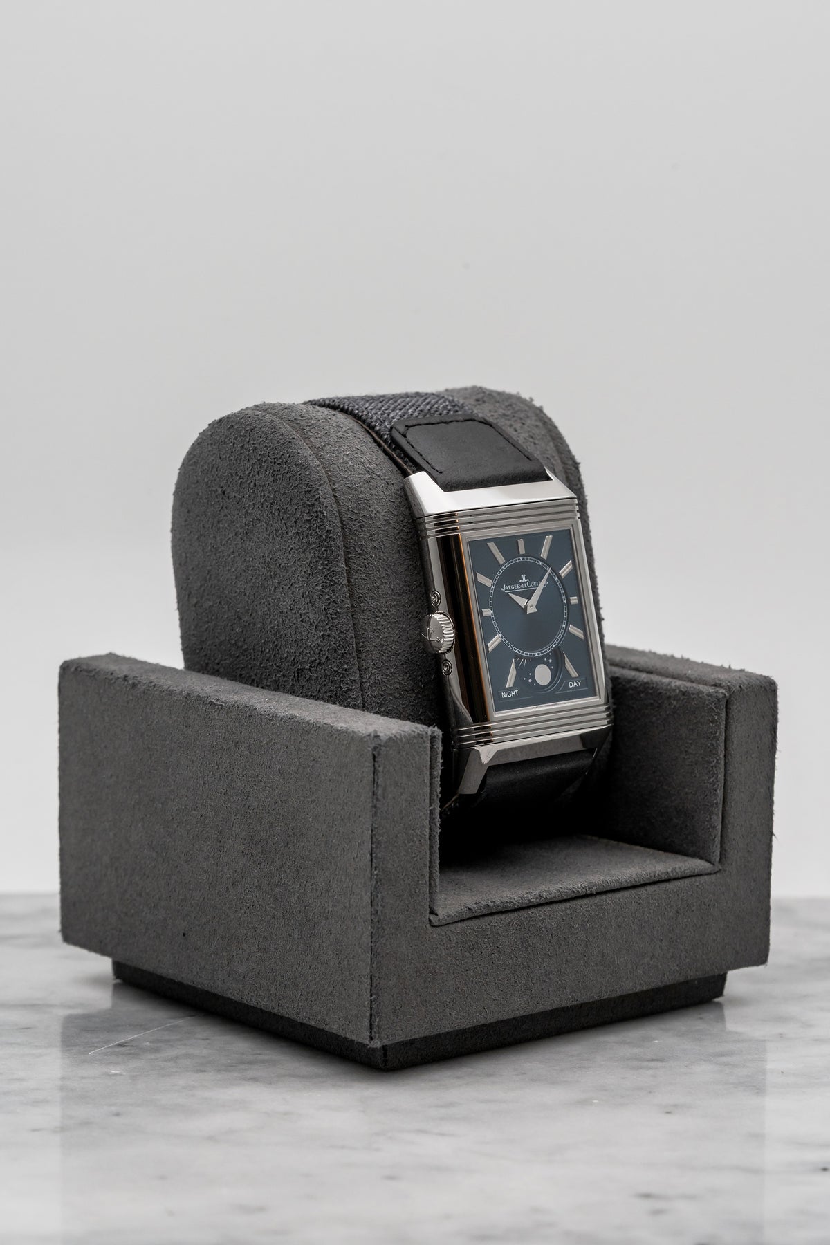 Jaeger-LeCoultre Reverso Tribute Duoface Calendar Q3918420 Silver/Blue Dial