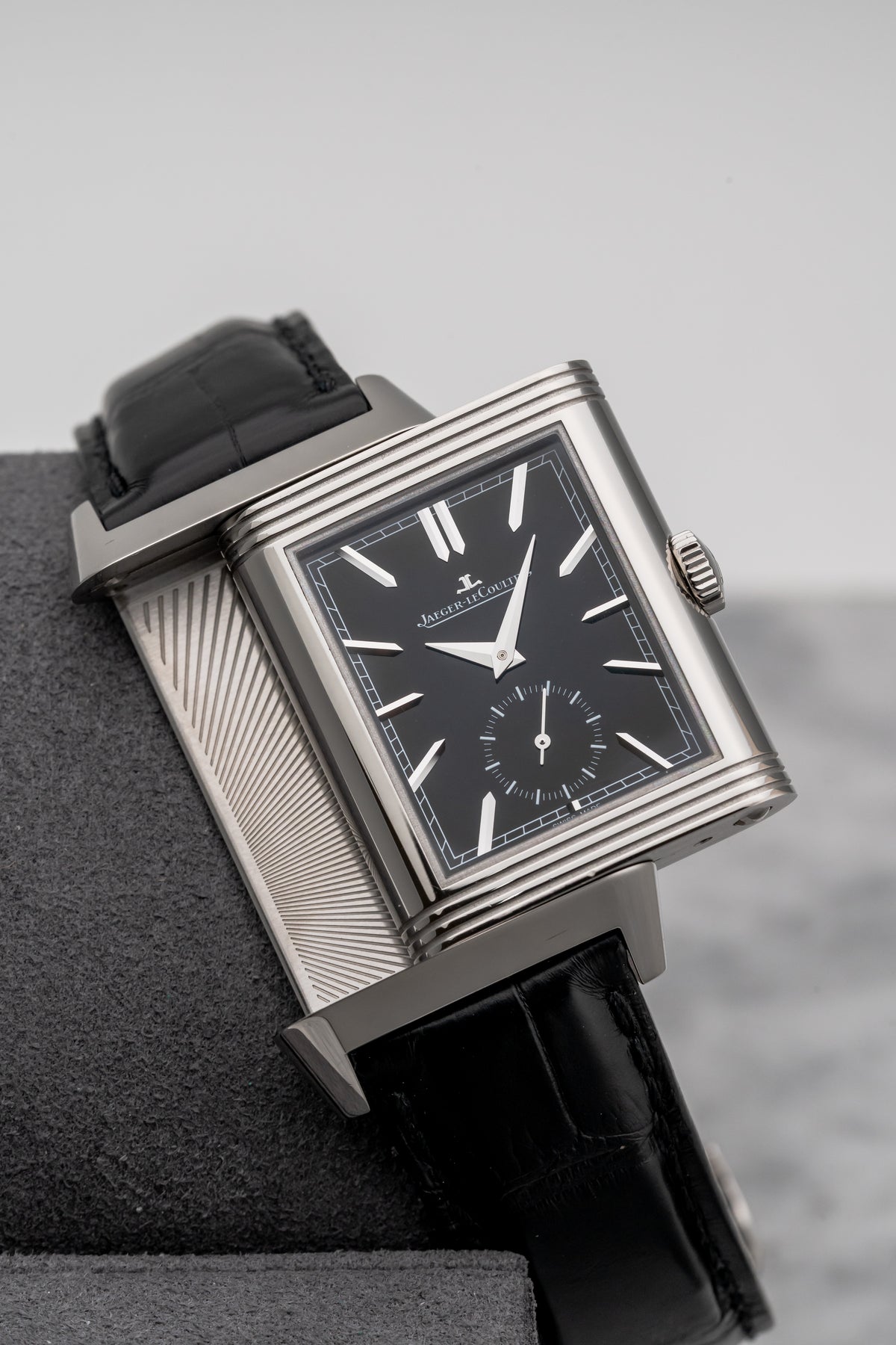 Jaeger-LeCoultre Reverso Tribute Duoface Small Seconds Q398847J Black/Silver Dial