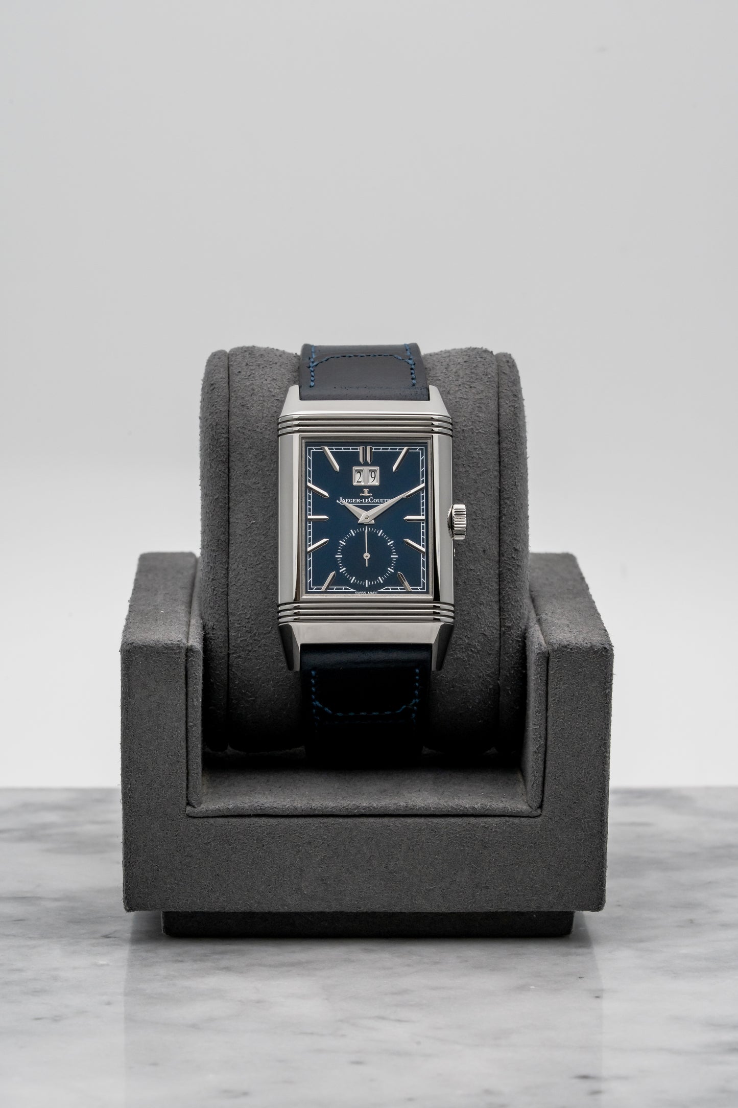 Jaeger-LeCoultre Reverso Tribute Geographic Q714845J Stainless Steel, Blue Dial