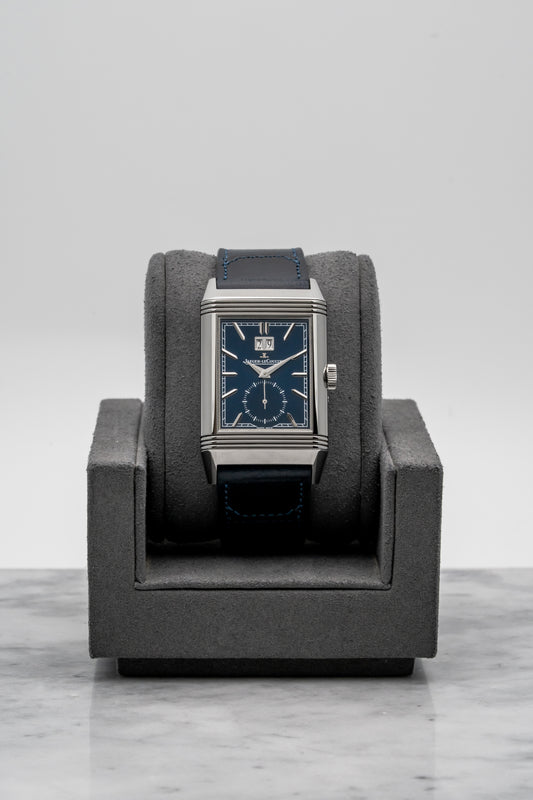Jaeger-LeCoultre Reverso Tribute Geographic Q714845J Stainless Steel, Blue Dial