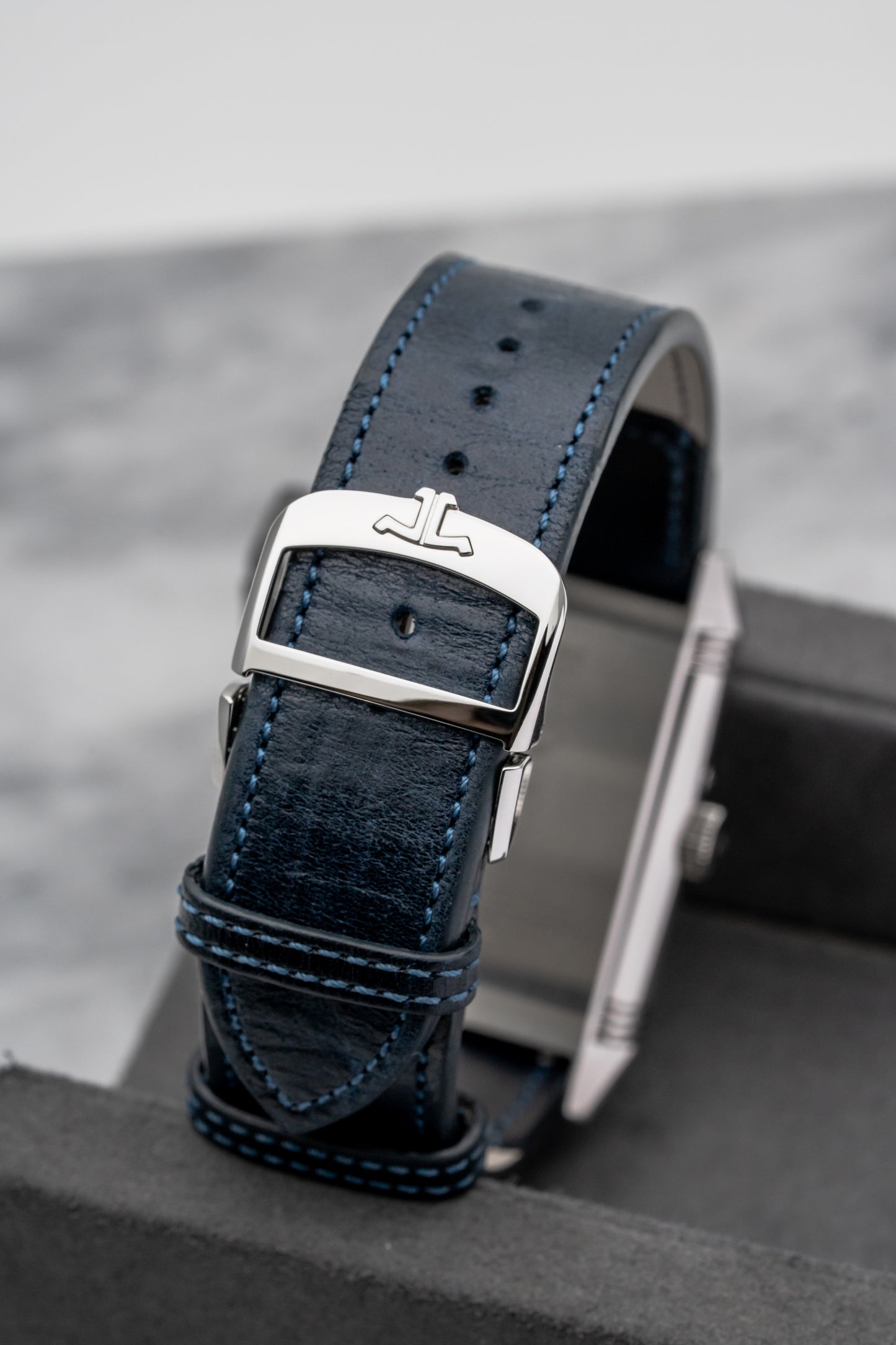 Jaeger-LeCoultre Reverso Tribute Geographic Q714845J Stainless Steel, Blue Dial