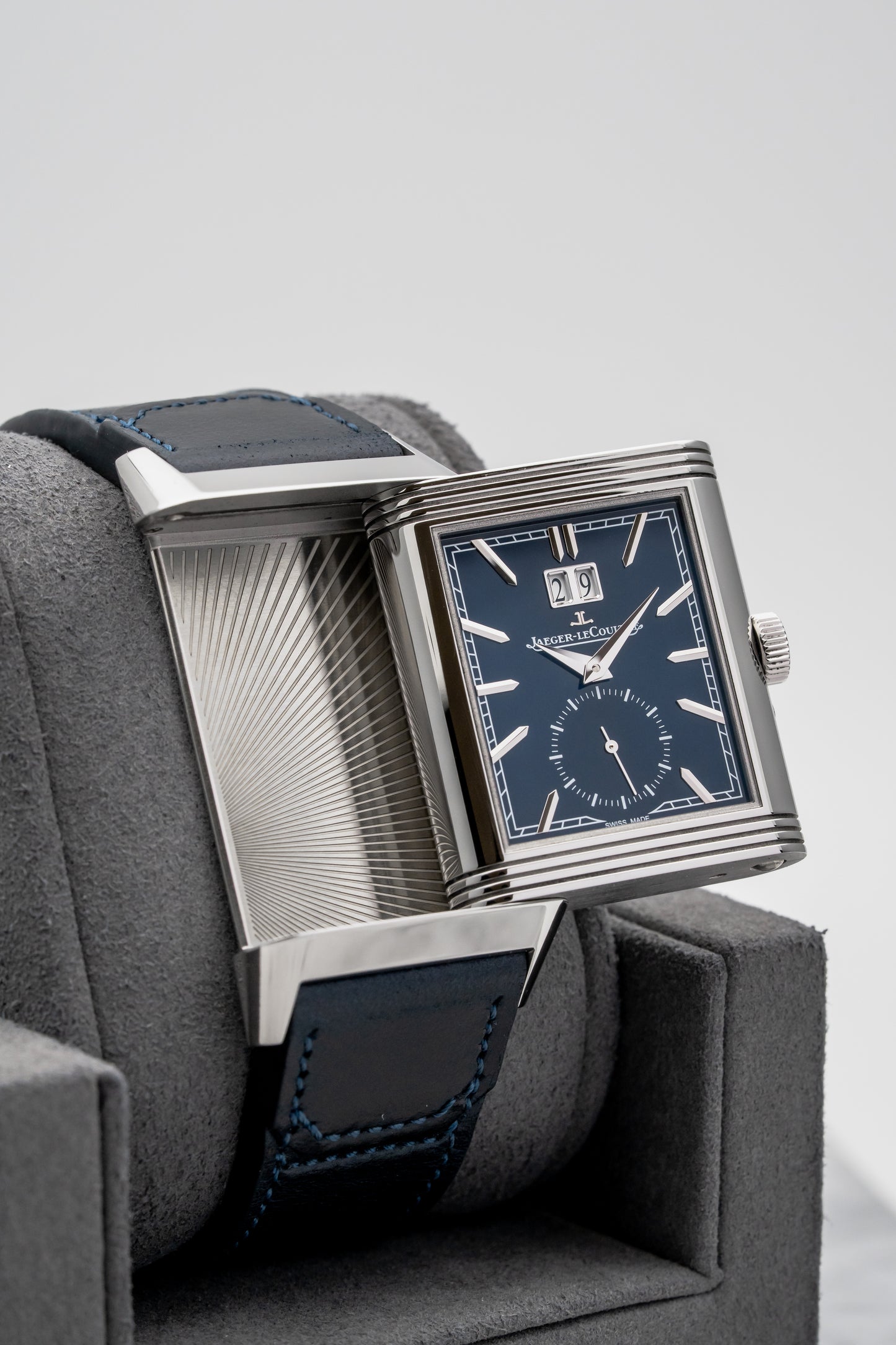 Jaeger-LeCoultre Reverso Tribute Geographic Q714845J Stainless Steel, Blue Dial