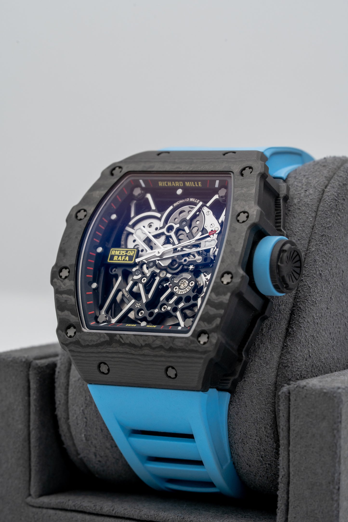 Richard Mille RM35-02 Rafael Nadal Black NTPT, Skeleton Dial
