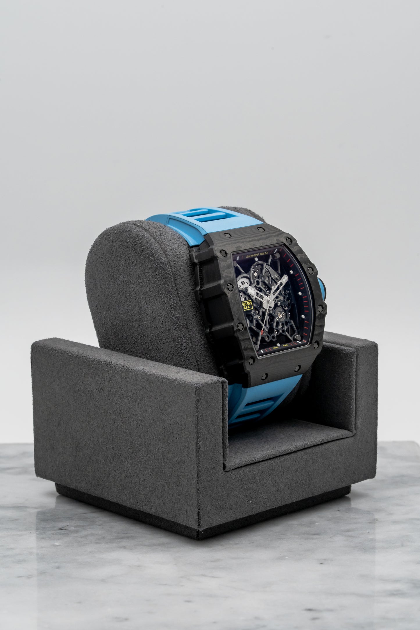 Richard Mille RM35-02 Rafael Nadal Black NTPT, Skeleton Dial