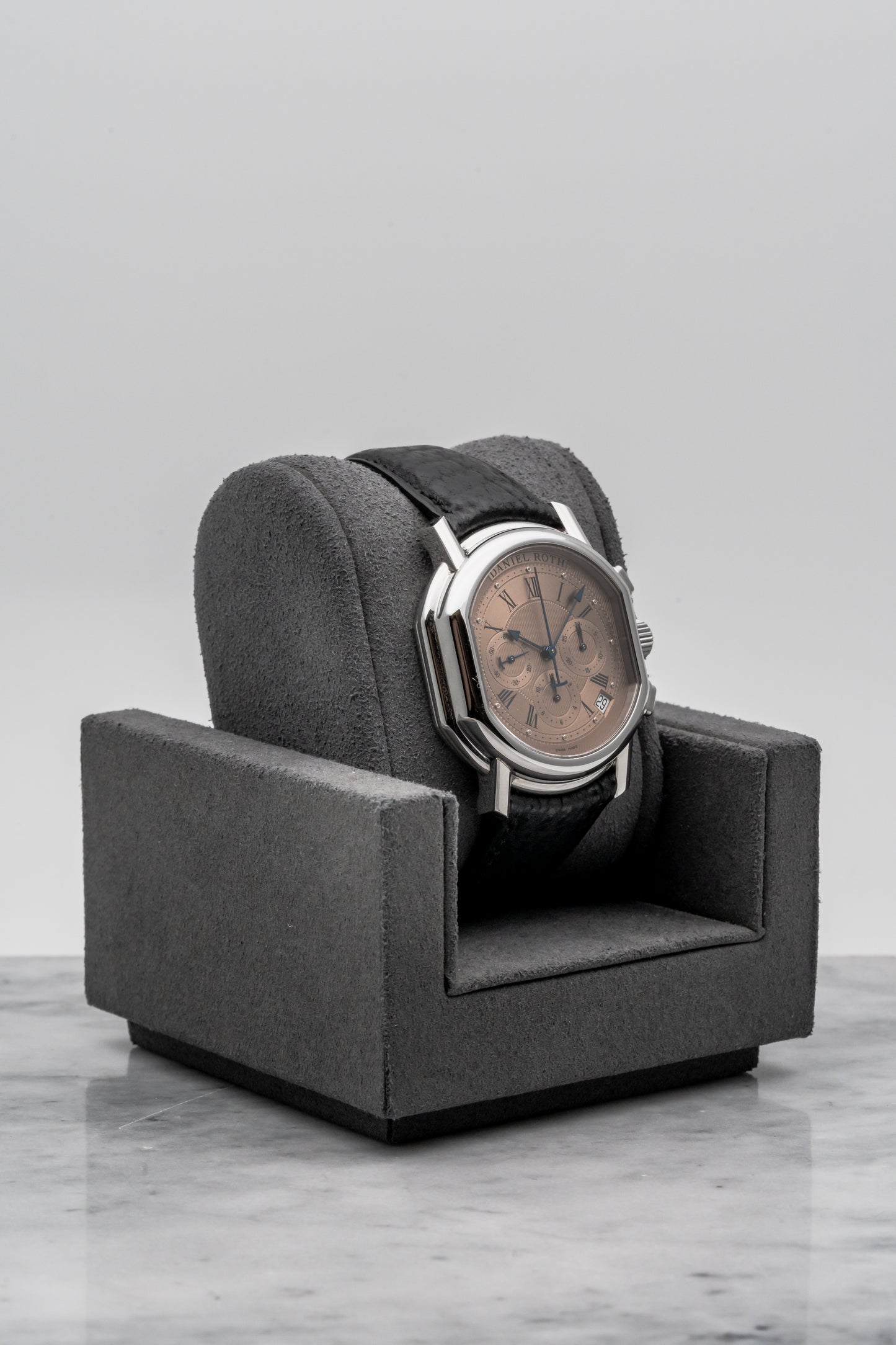 Daniel Roth Chronograph S247, Salmon Dial, White Gold