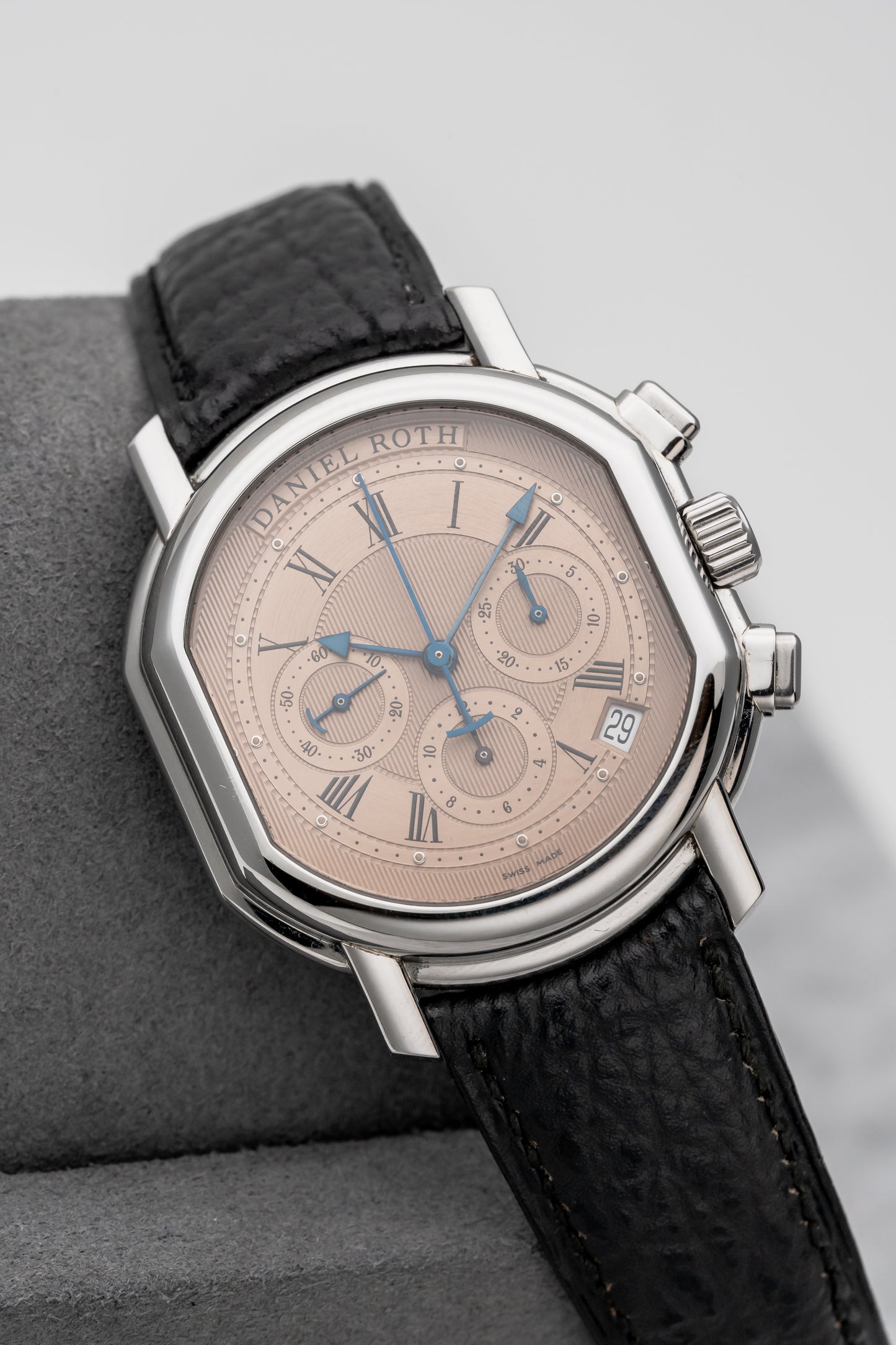 Daniel Roth Chronograph S247, Salmon Dial, White Gold