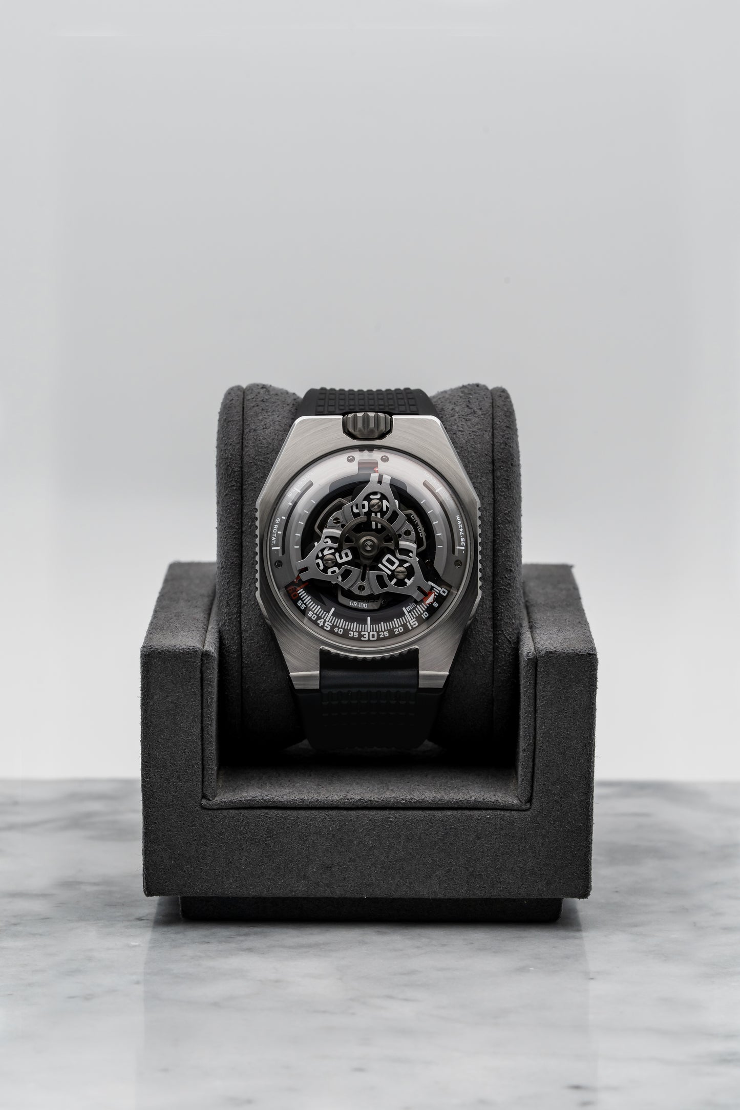 Urwerk UR-100V – Titanium & Steel, Satellite Wandering Hours