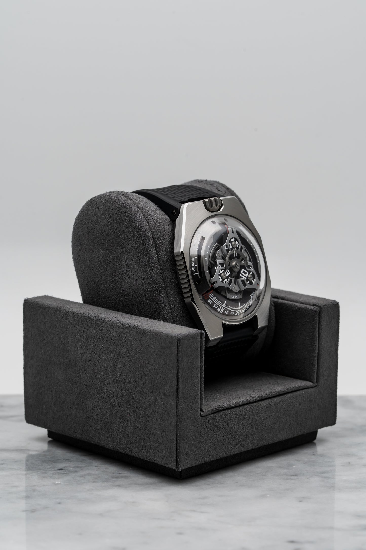 Urwerk UR-100V – Titanium & Steel, Satellite Wandering Hours