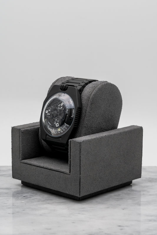 Urwerk UR-100V Full Black Titanium Jacket Skeleton Dial