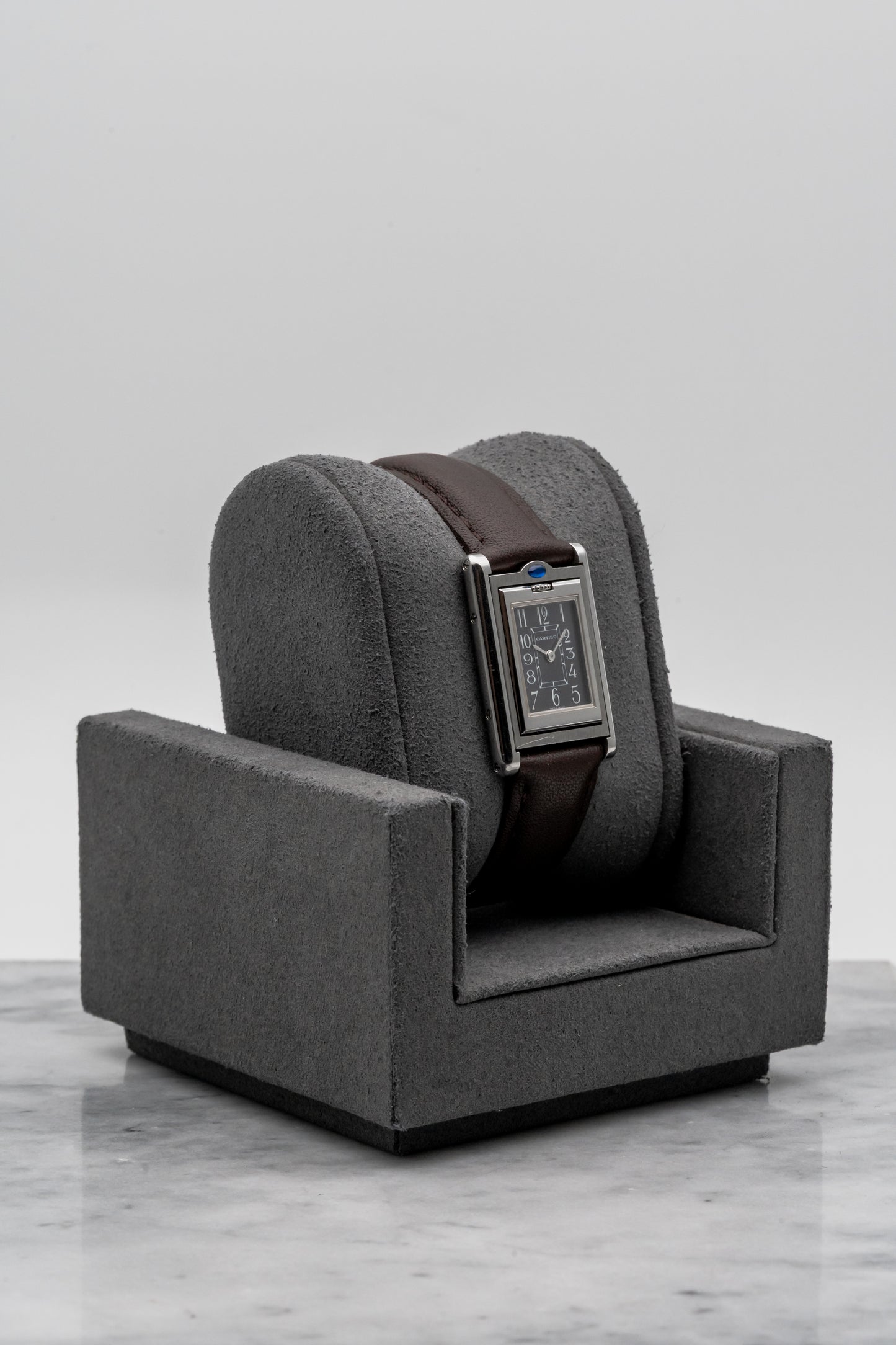 Cartier Tank Basculante W1016830 Grey Dial