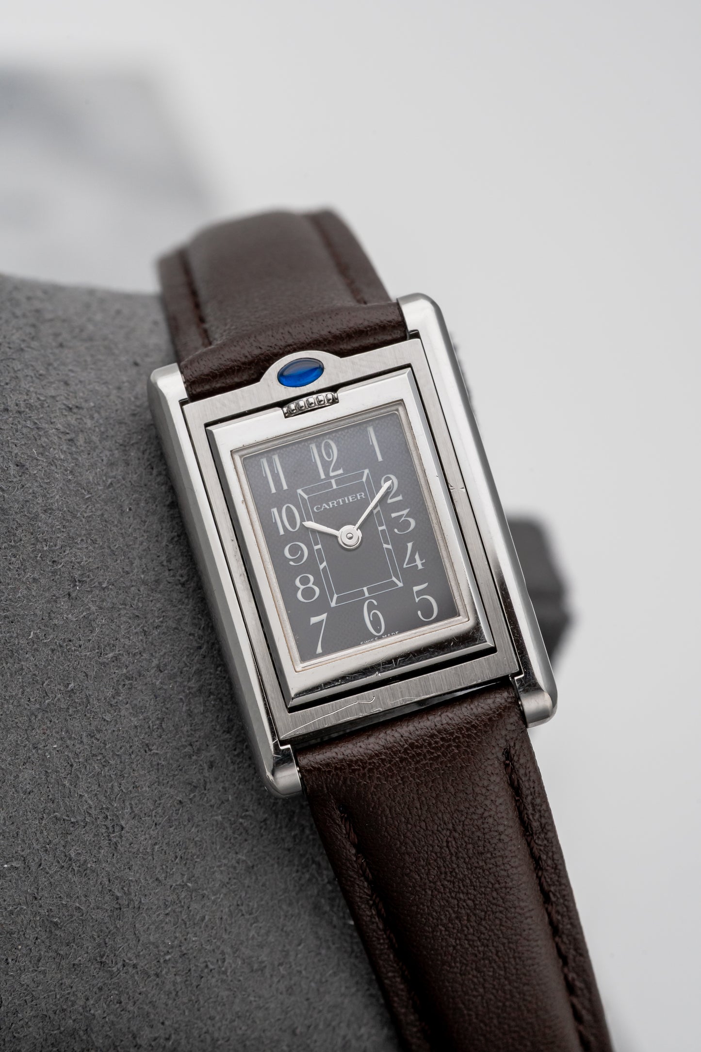 Cartier Tank Basculante W1016830 Grey Dial