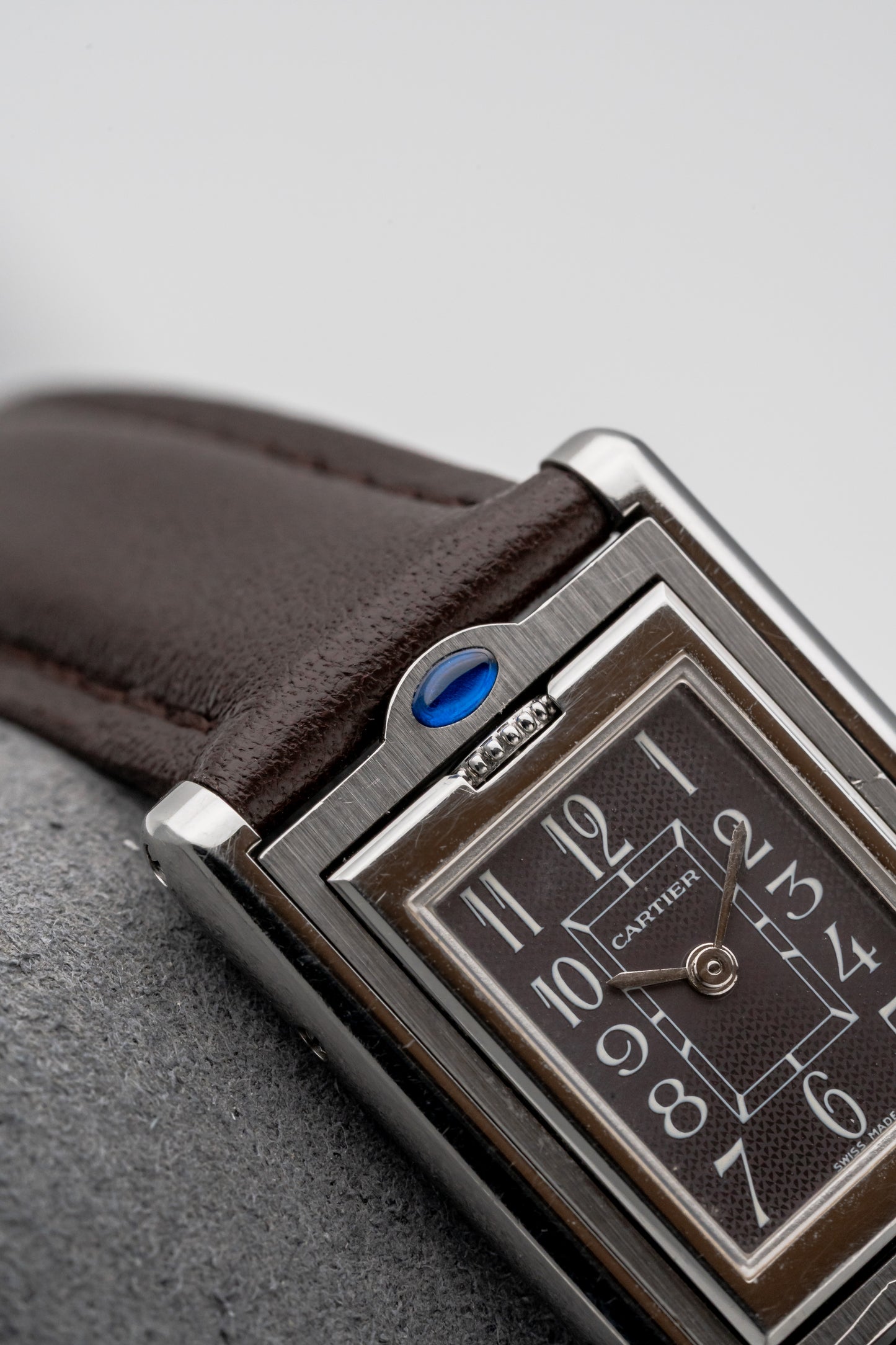 Cartier Tank Basculante W1016830 Grey Dial