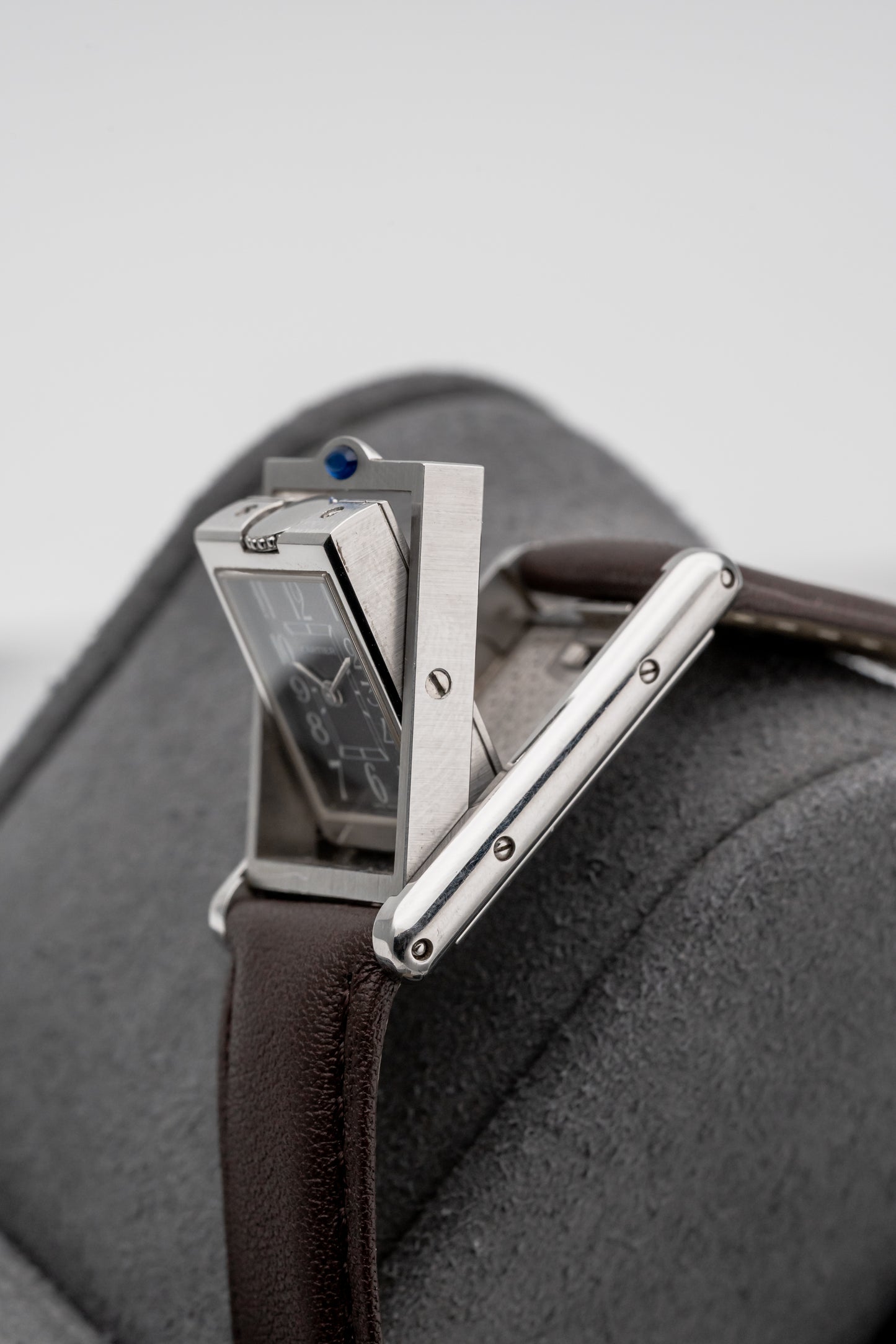 Cartier Tank Basculante W1016830 Grey Dial