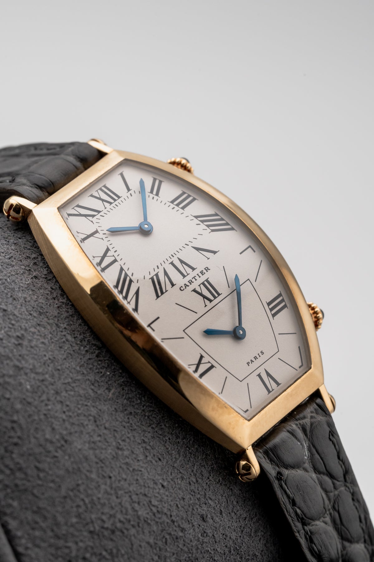 Cartier Tonneau Dual Time W1502853 Silver Dual Dial