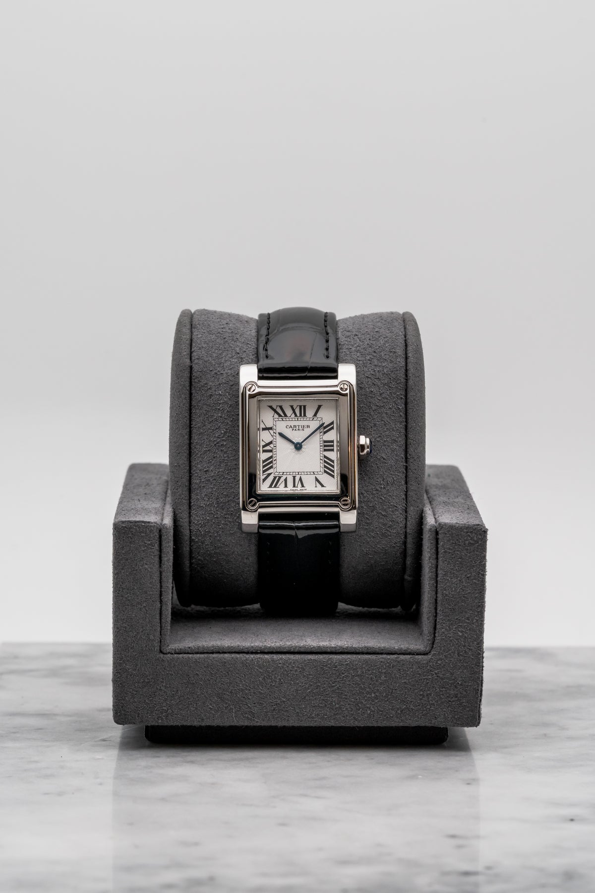 Cartier Tank à Vis Collection Privée W1529651 Silver Dial