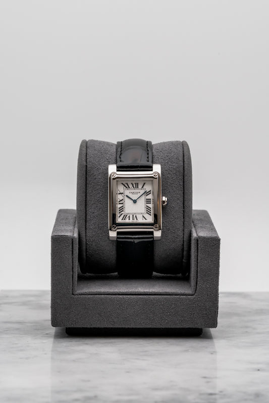Cartier Tank à Vis Collection Privée W1529651 Silver Dial