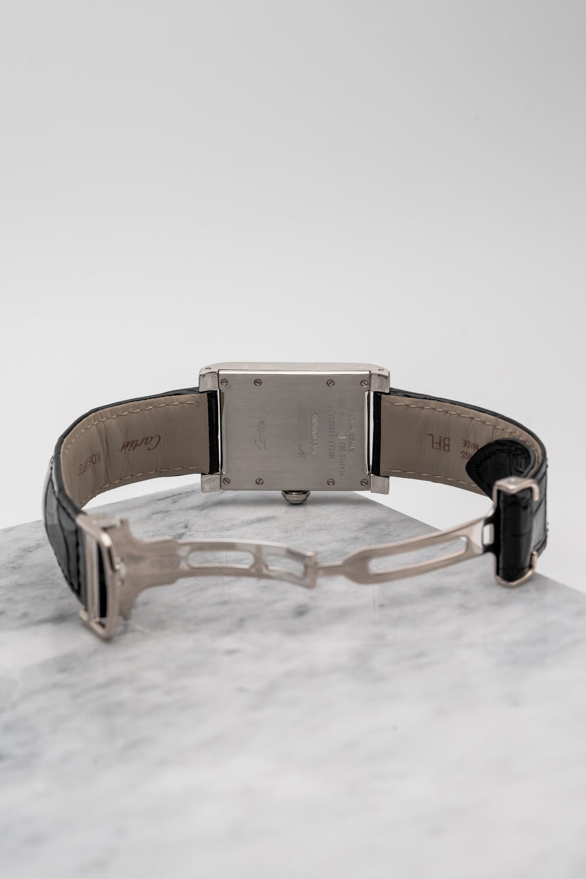 Cartier Tank à Vis Collection Privée W1529651 Silver Dial