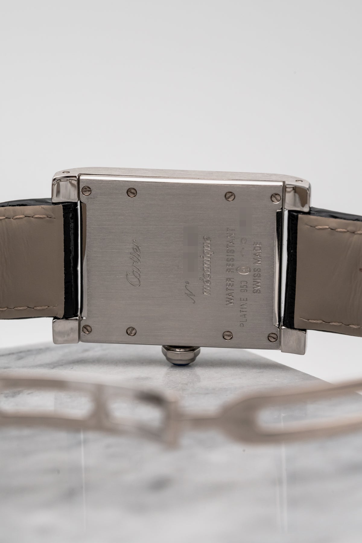 Cartier Tank à Vis Collection Privée W1529651 Silver Dial