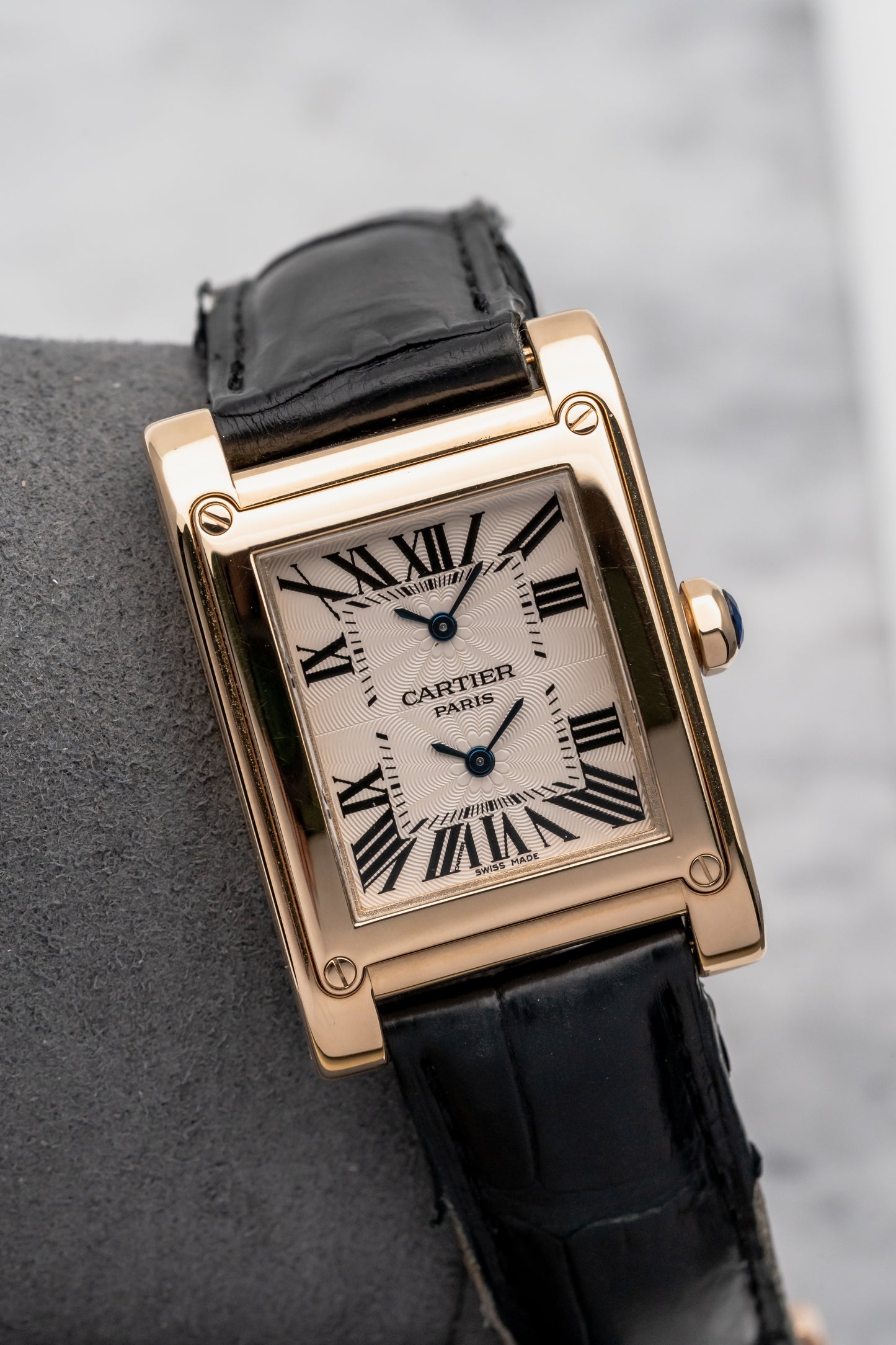 Cartier Tank à Vis Dual Time CPCP 2551 W1534251