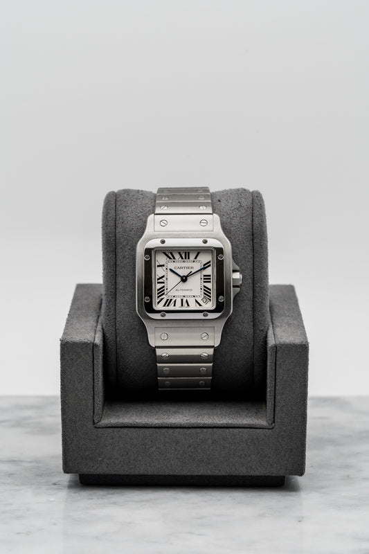 Cartier Santos Galbée XL W20098D6 – Silver Roman Dial, Stainless Steel