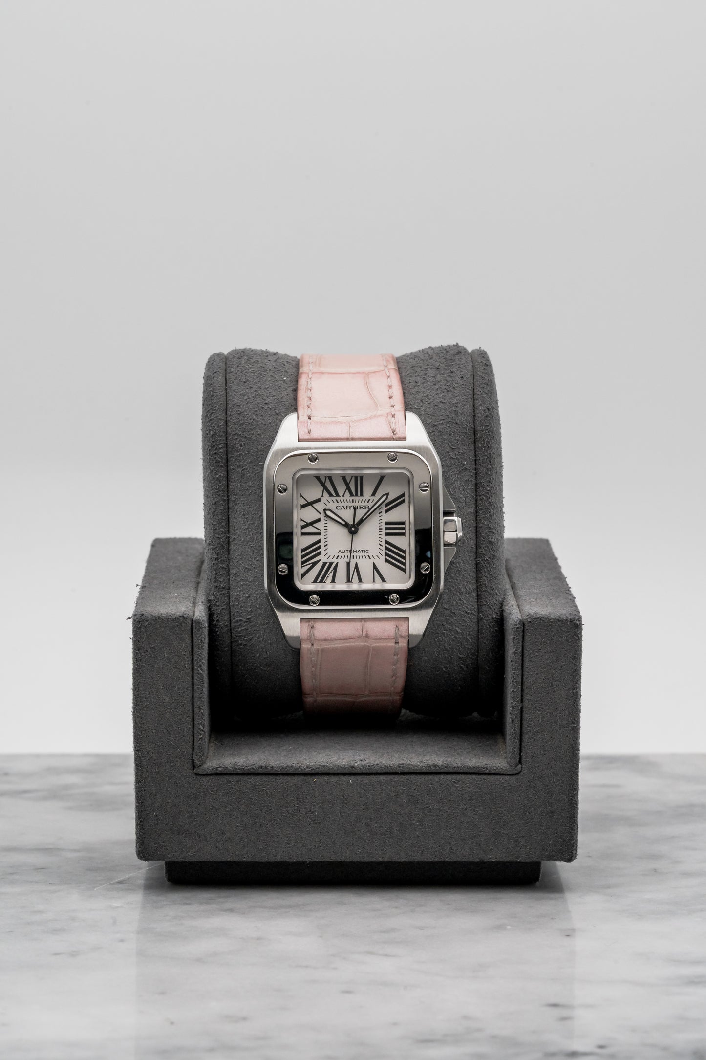 Cartier Santos Medium W20126X8, Silver Opaline Dial