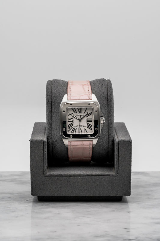 Cartier Santos Medium W20126X8, Silver Opaline Dial