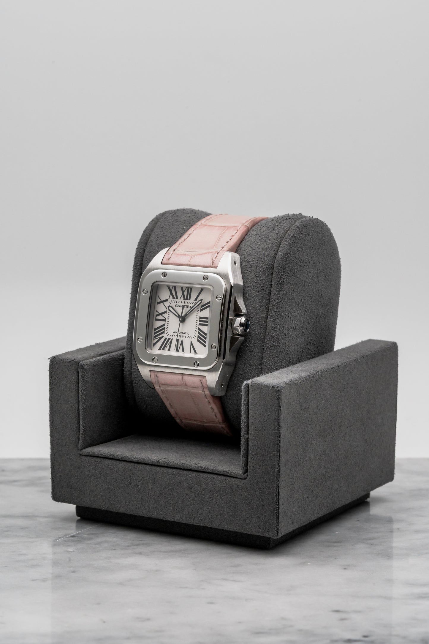 Cartier Santos Medium W20126X8, Silver Opaline Dial