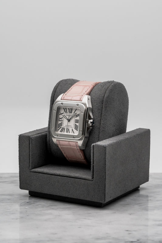 Cartier Santos Medium W20126X8, Silver Opaline Dial