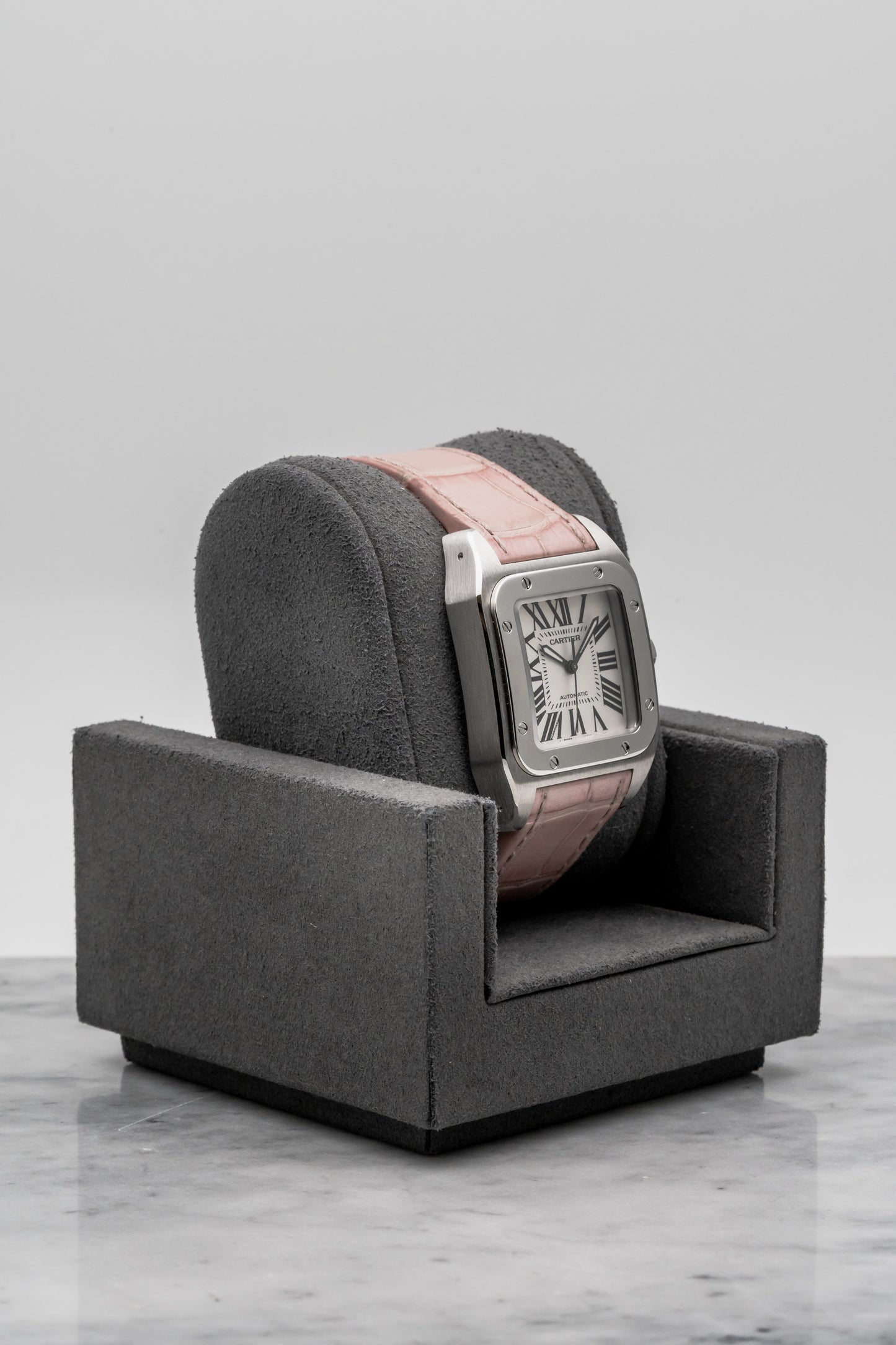 Cartier Santos Medium W20126X8, Silver Opaline Dial