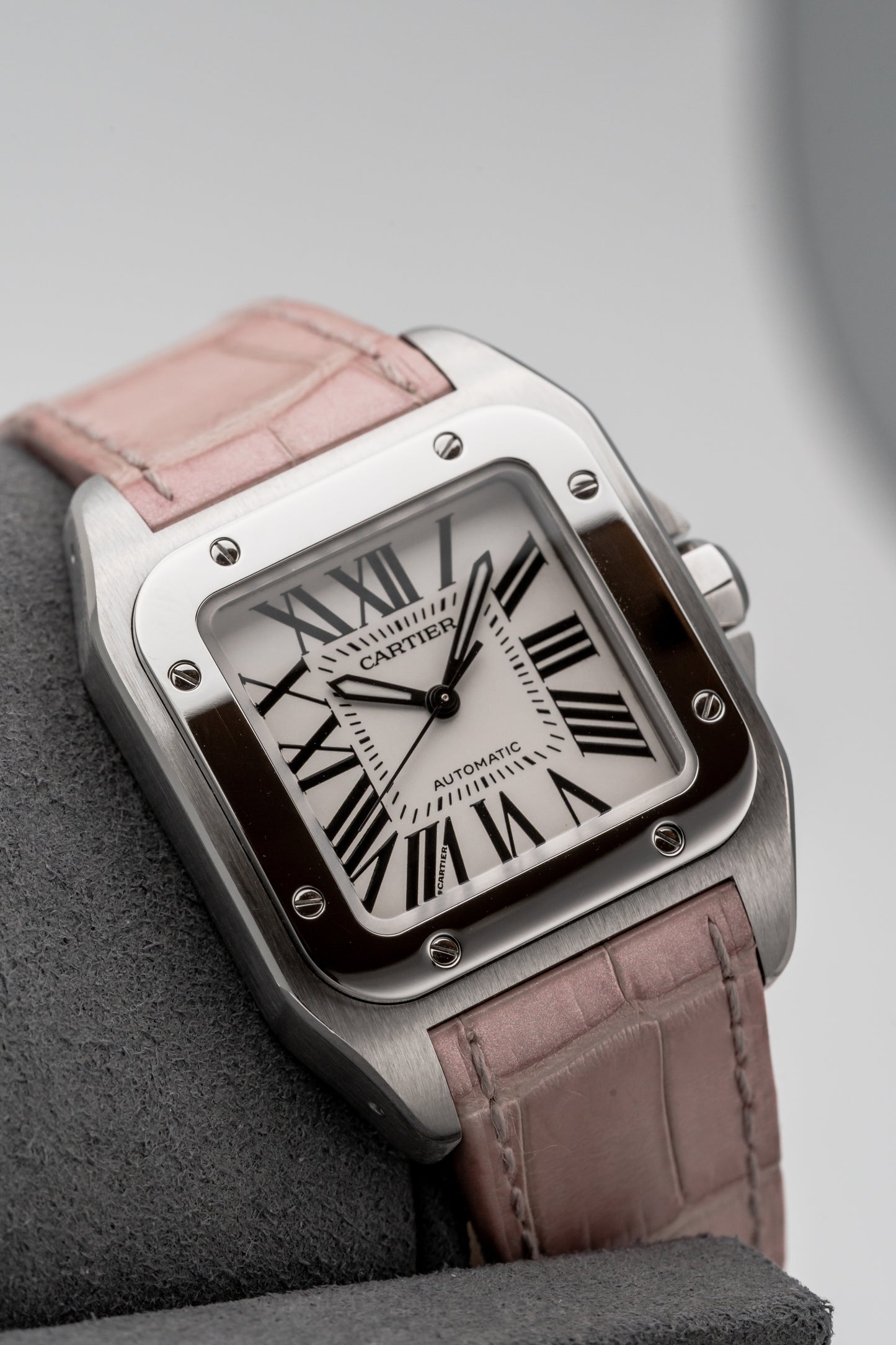 Cartier Santos Medium W20126X8, Silver Opaline Dial