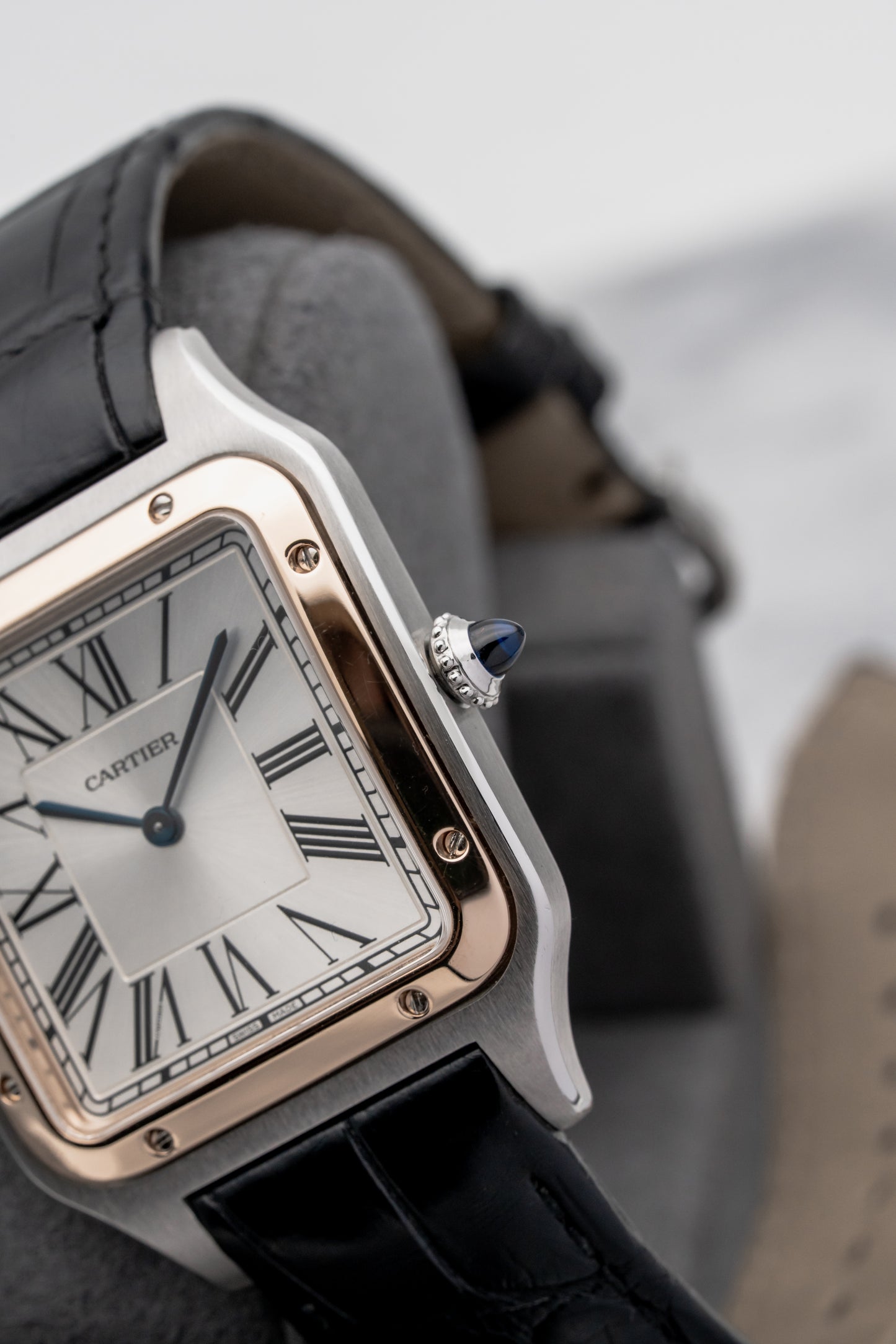 Cartier Santos-Dumont W2SA0017, Silver Dial