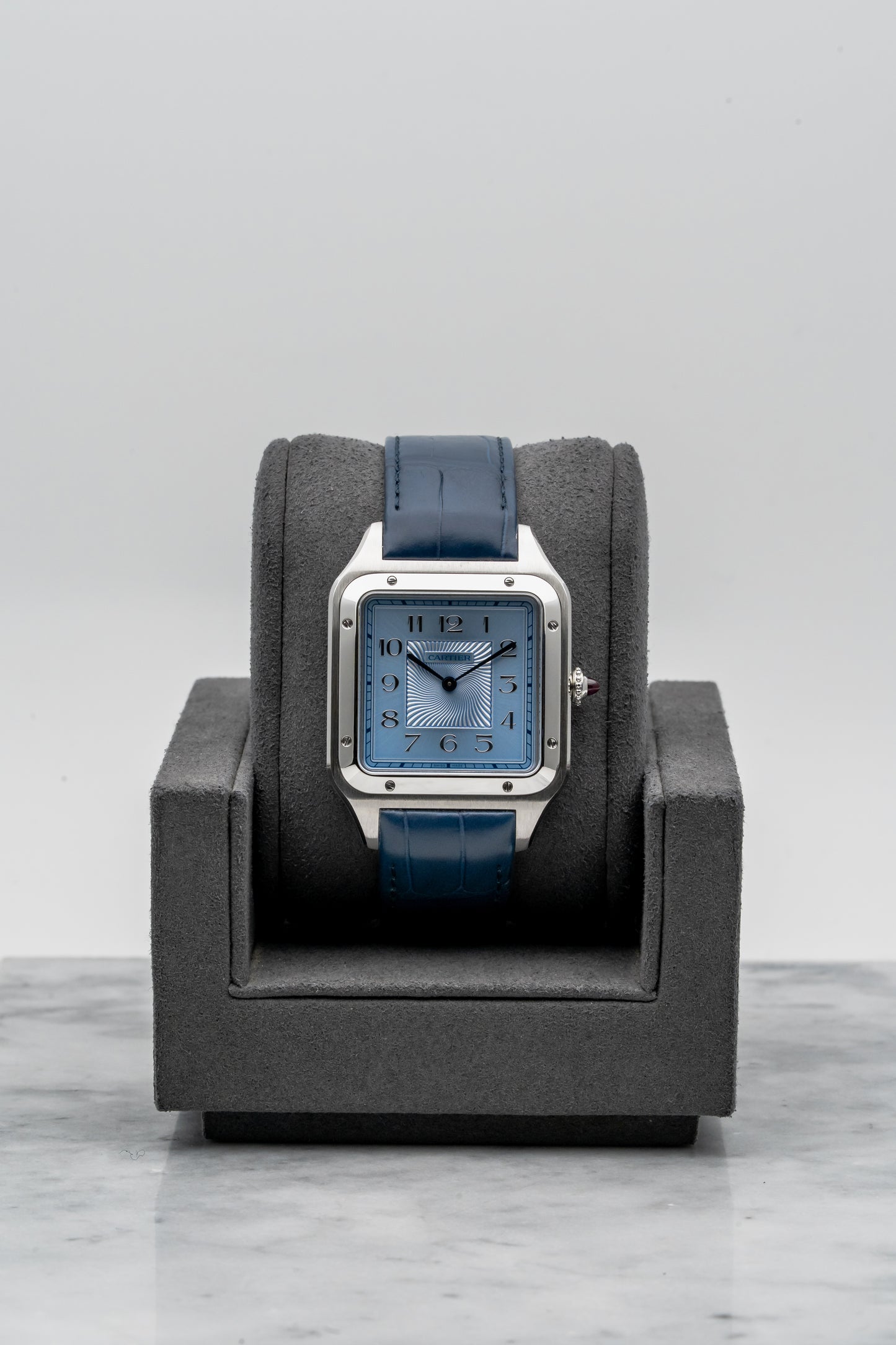 Cartier Santos-Dumont WGSA0050 Platinum, Ice Blue Dial (Limited to 100 Pieces)