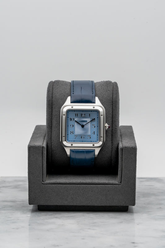 Cartier Santos-Dumont WGSA0050 Platinum, Ice Blue Dial (Limited to 100 Pieces)