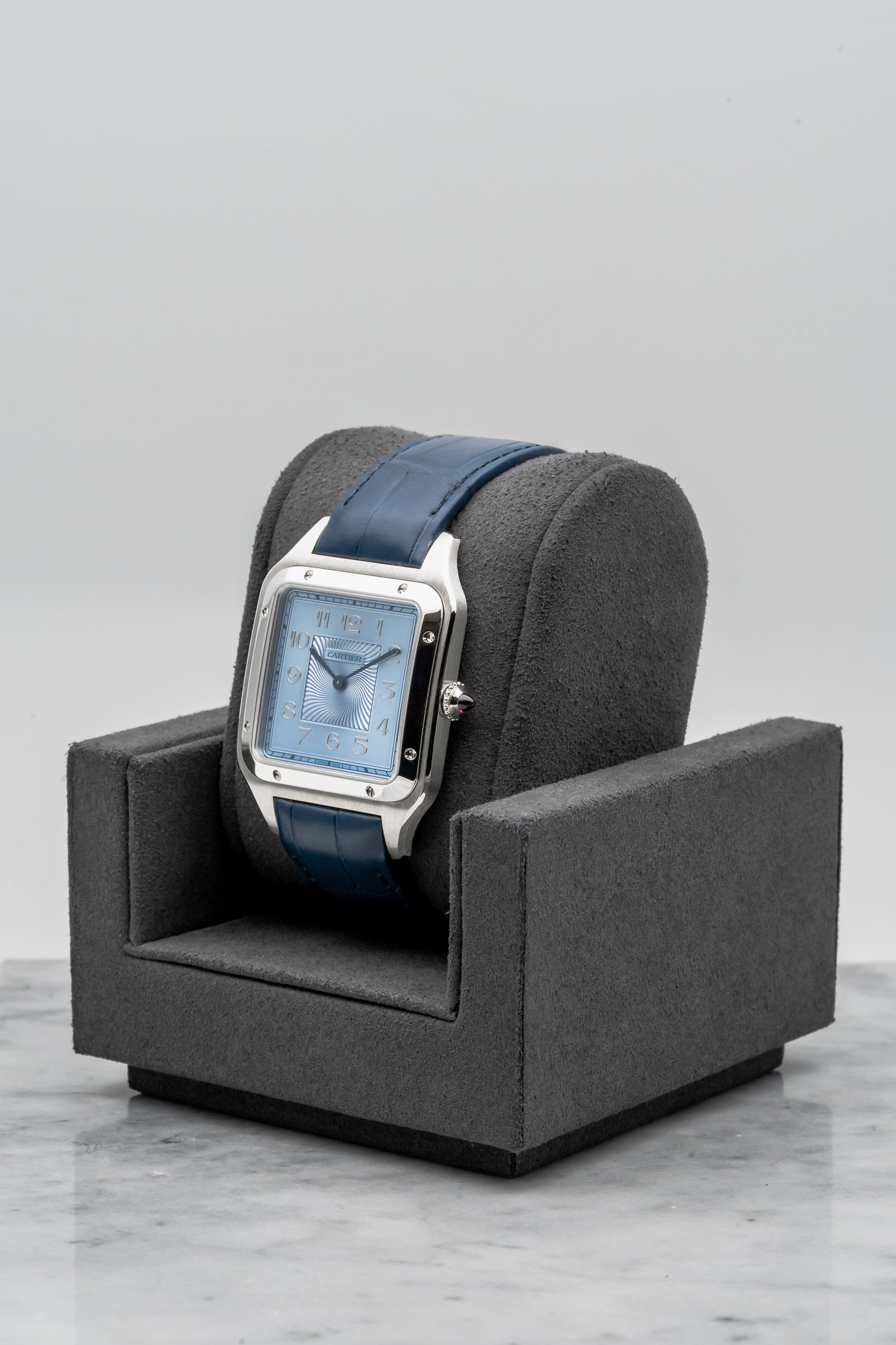 Cartier Santos-Dumont WGSA0050 Platinum, Ice Blue Dial (Limited to 100 Pieces)