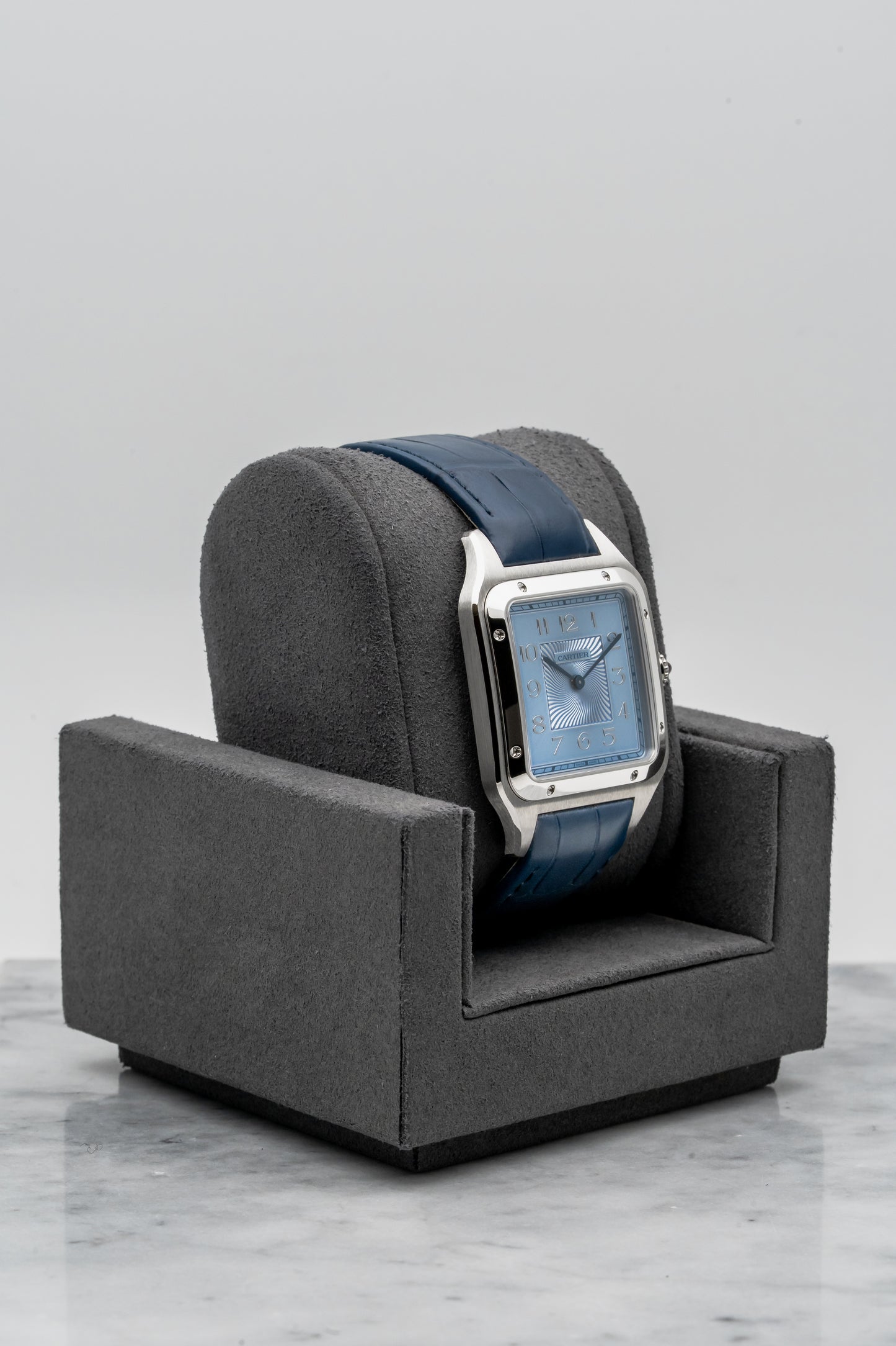 Cartier Santos-Dumont WGSA0050 Platinum, Ice Blue Dial (Limited to 100 Pieces)