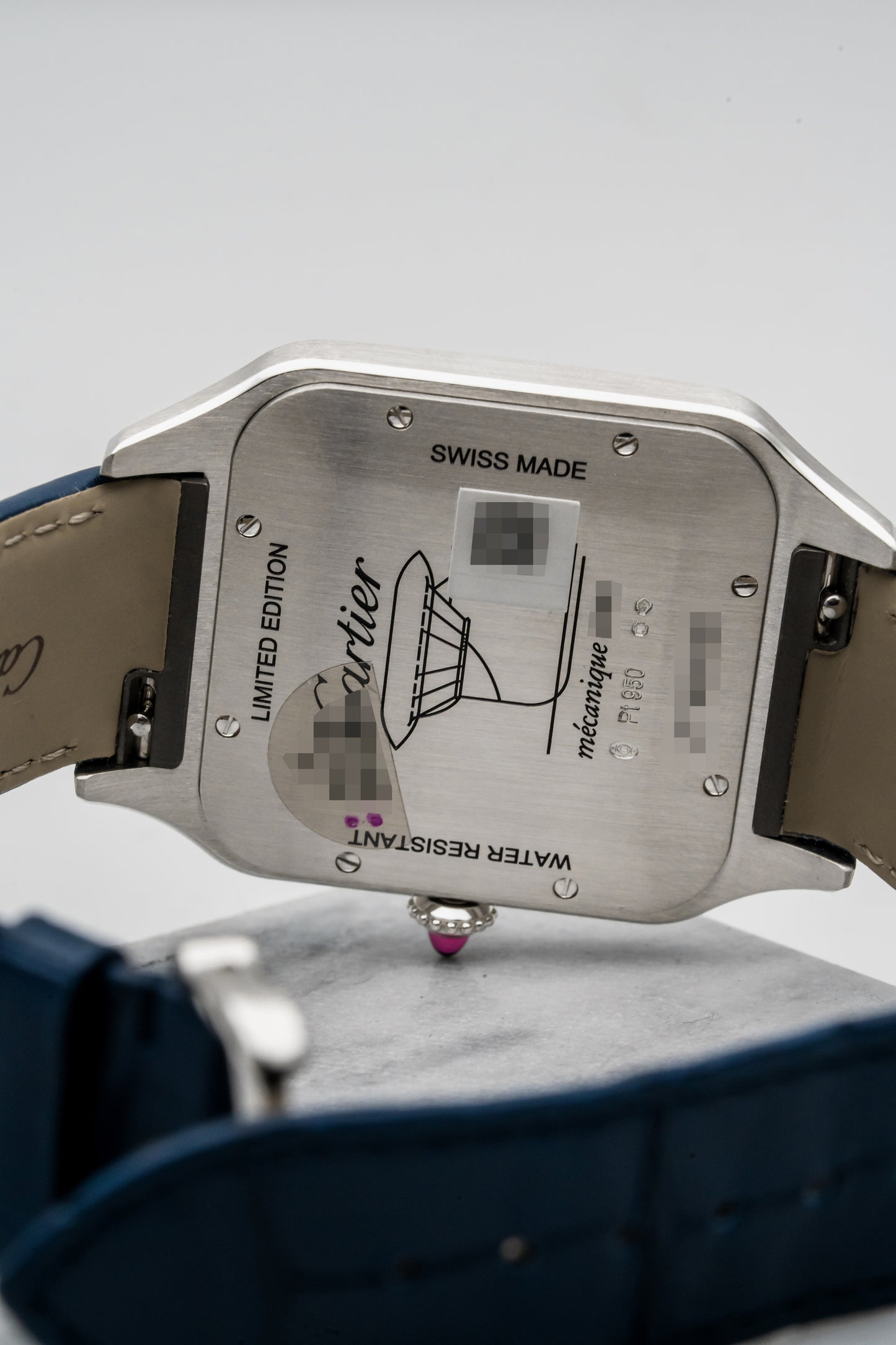 Cartier Santos-Dumont WGSA0050 Platinum, Ice Blue Dial (Limited to 100 Pieces)