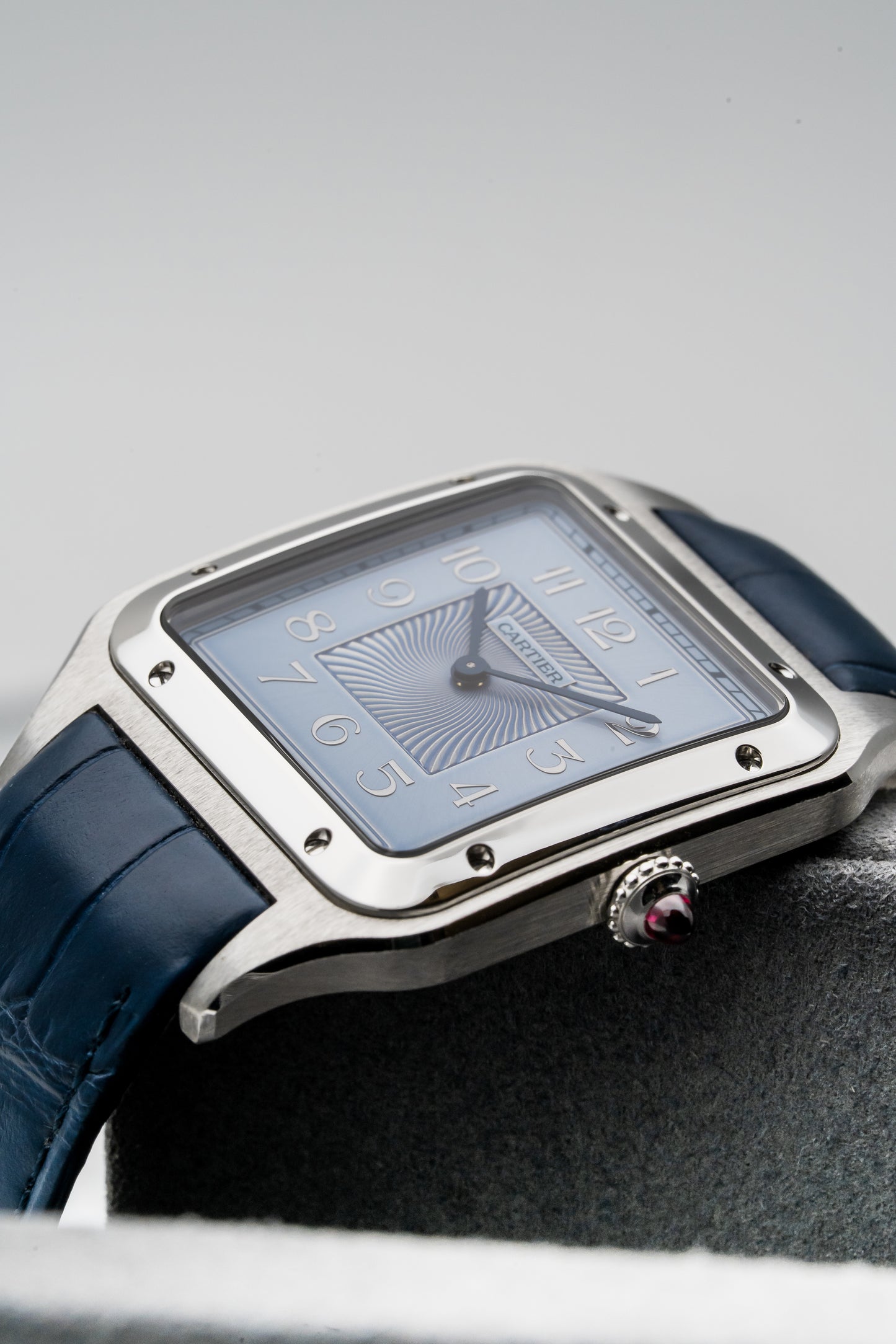 Cartier Santos-Dumont WGSA0050 Platinum, Ice Blue Dial (Limited to 100 Pieces)