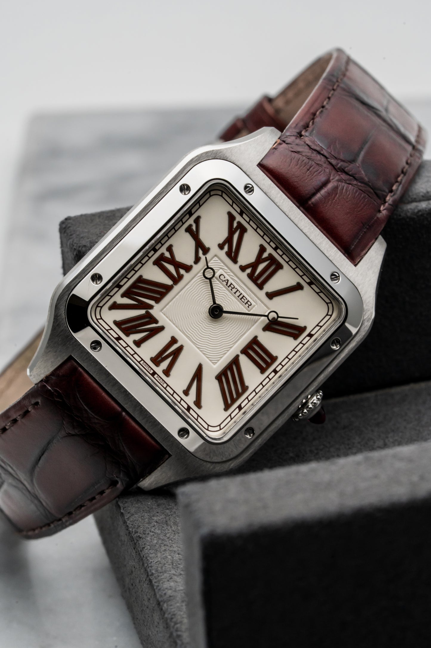Cartier Santos-Dumont WGSA0082 Platinum, Silver Dial (Limited to 200 Pieces)