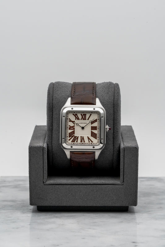 Cartier Santos-Dumont WGSA0082 Platinum, Silver Dial (Limited to 200 Pieces)
