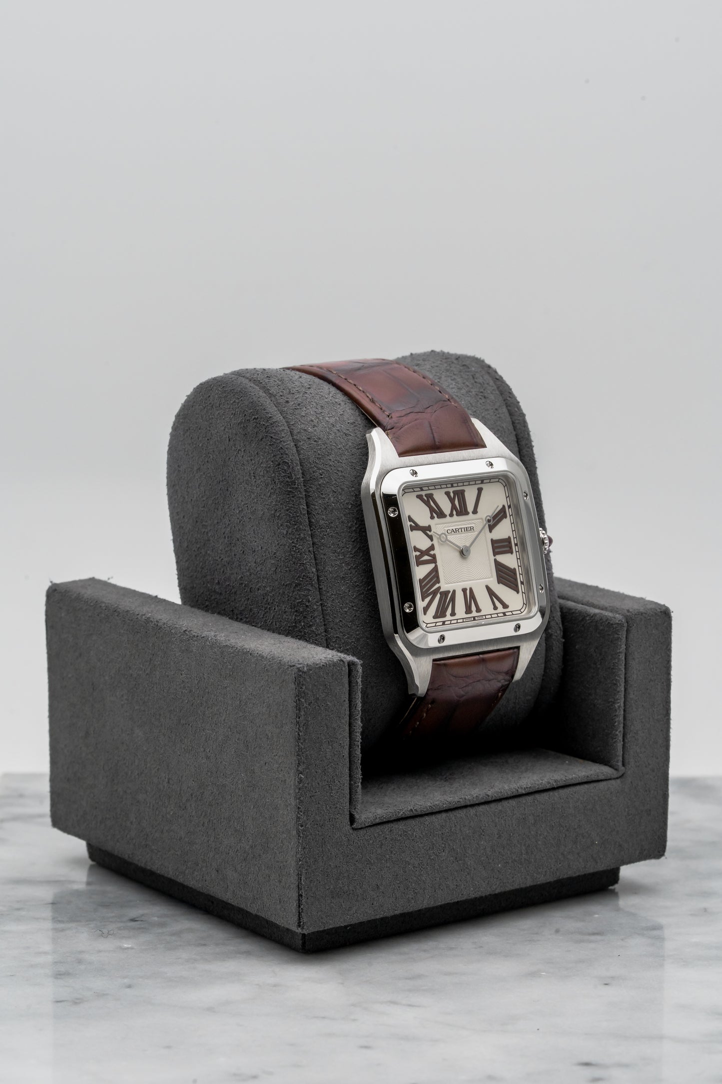 Cartier Santos-Dumont WGSA0082 Platinum, Silver Dial (Limited to 200 Pieces)