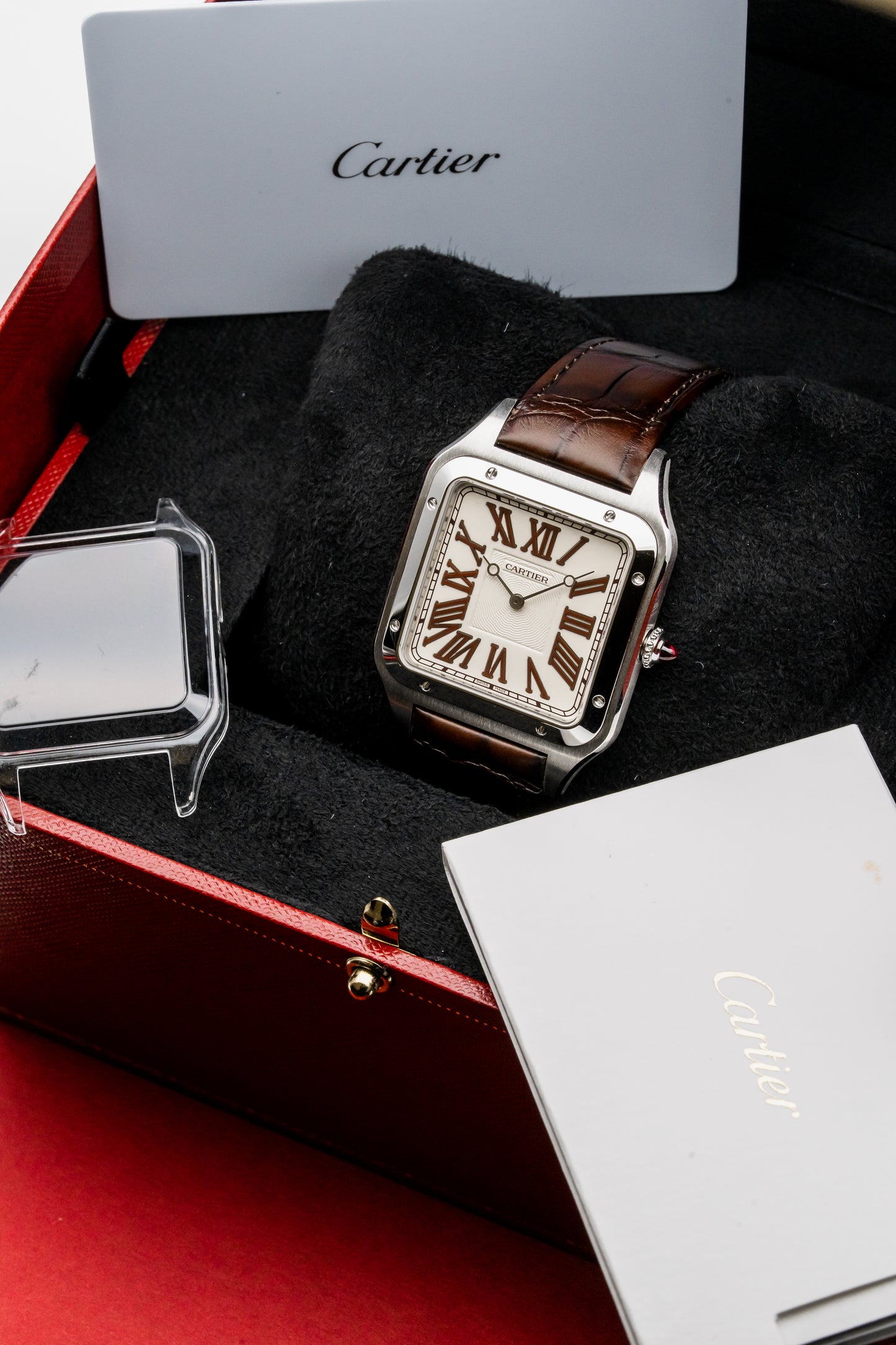 Cartier Santos-Dumont WGSA0082 Platinum, Silver Dial (Limited to 200 Pieces)