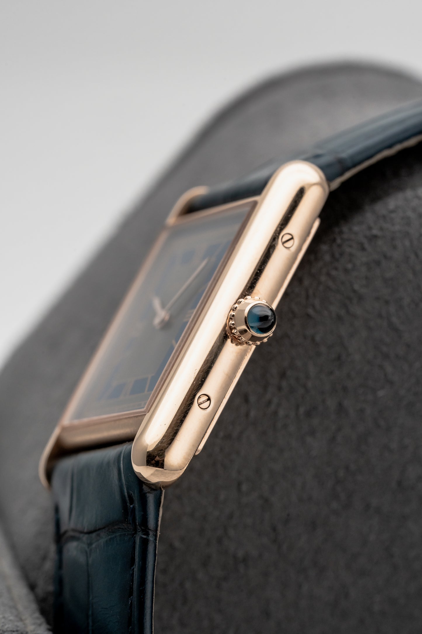 Cartier Tank Louis Cartier WGTA0058, Blue Dial, Rose Gold
