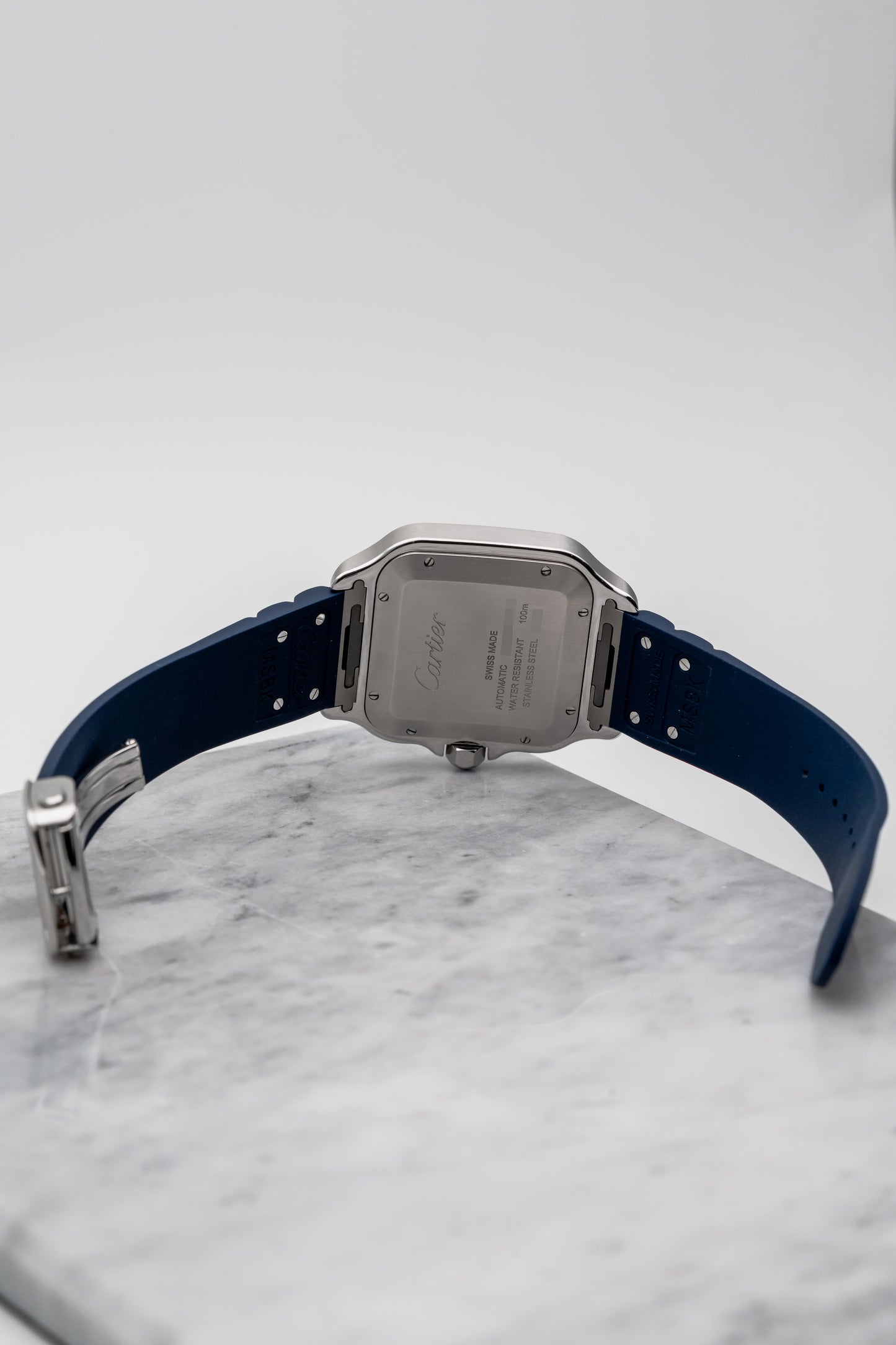 Cartier Santos Large WSSA0048 Blue PVD, Blue Dial