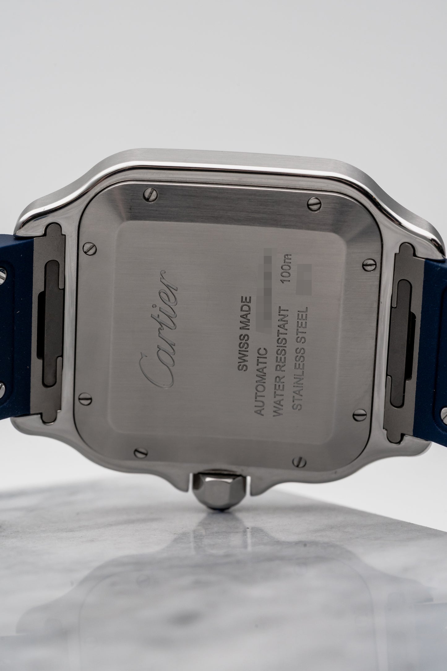 Cartier Santos Large WSSA0048 Blue PVD, Blue Dial