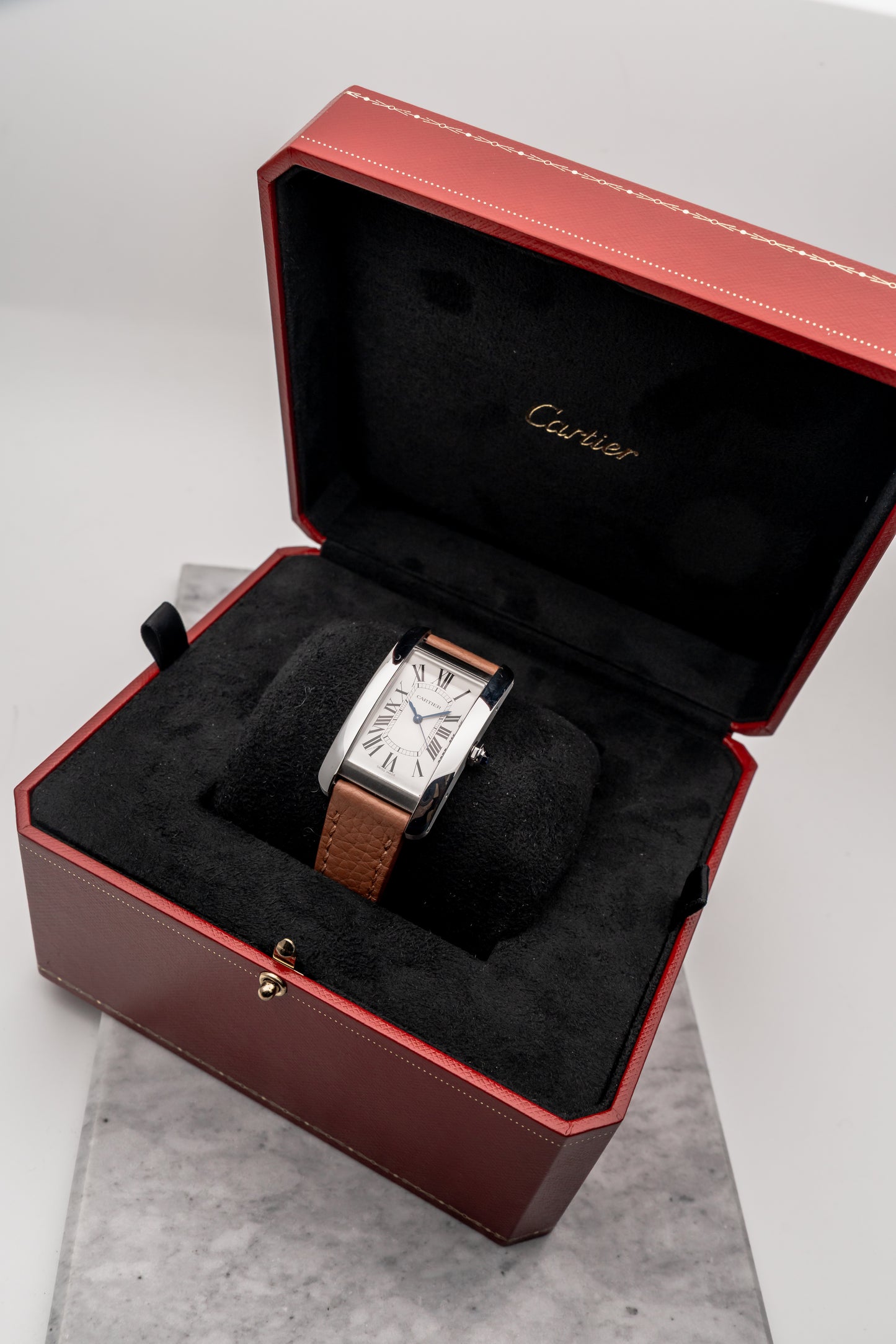 Cartier Tank Américaine Large WSTA0045, Silver Dial
